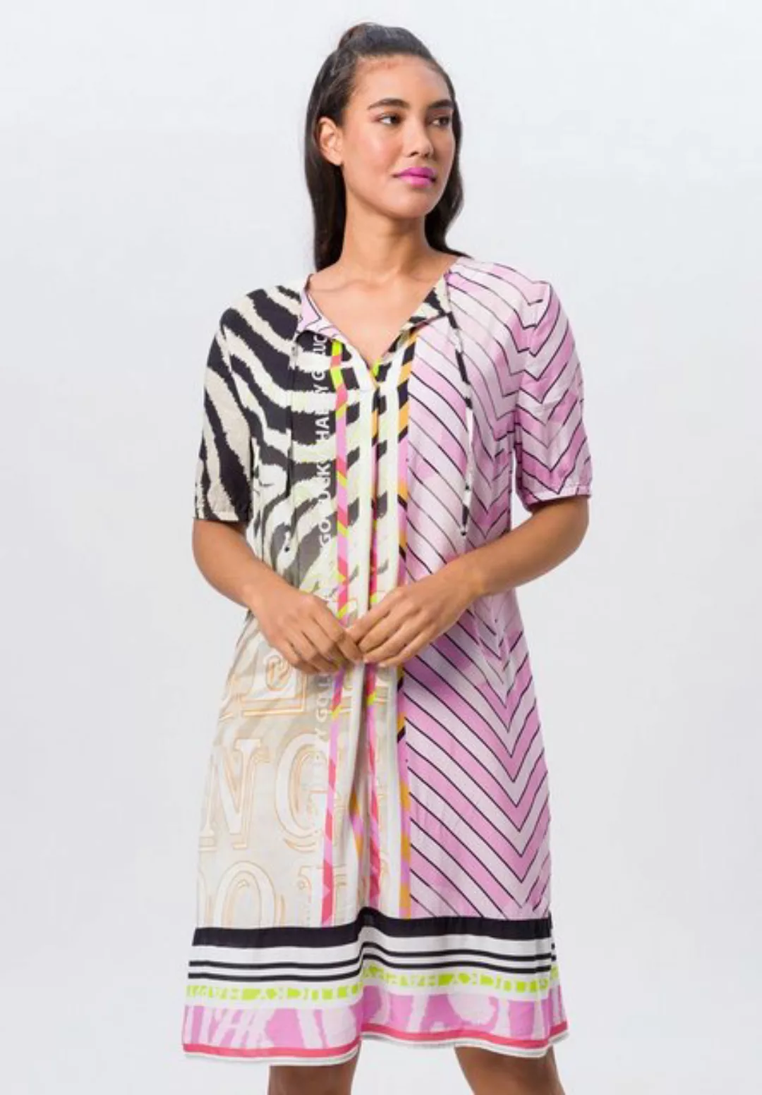 TUZZI Sommerkleid mit Tunika-Ausschnitt und Alloverprint günstig online kaufen
