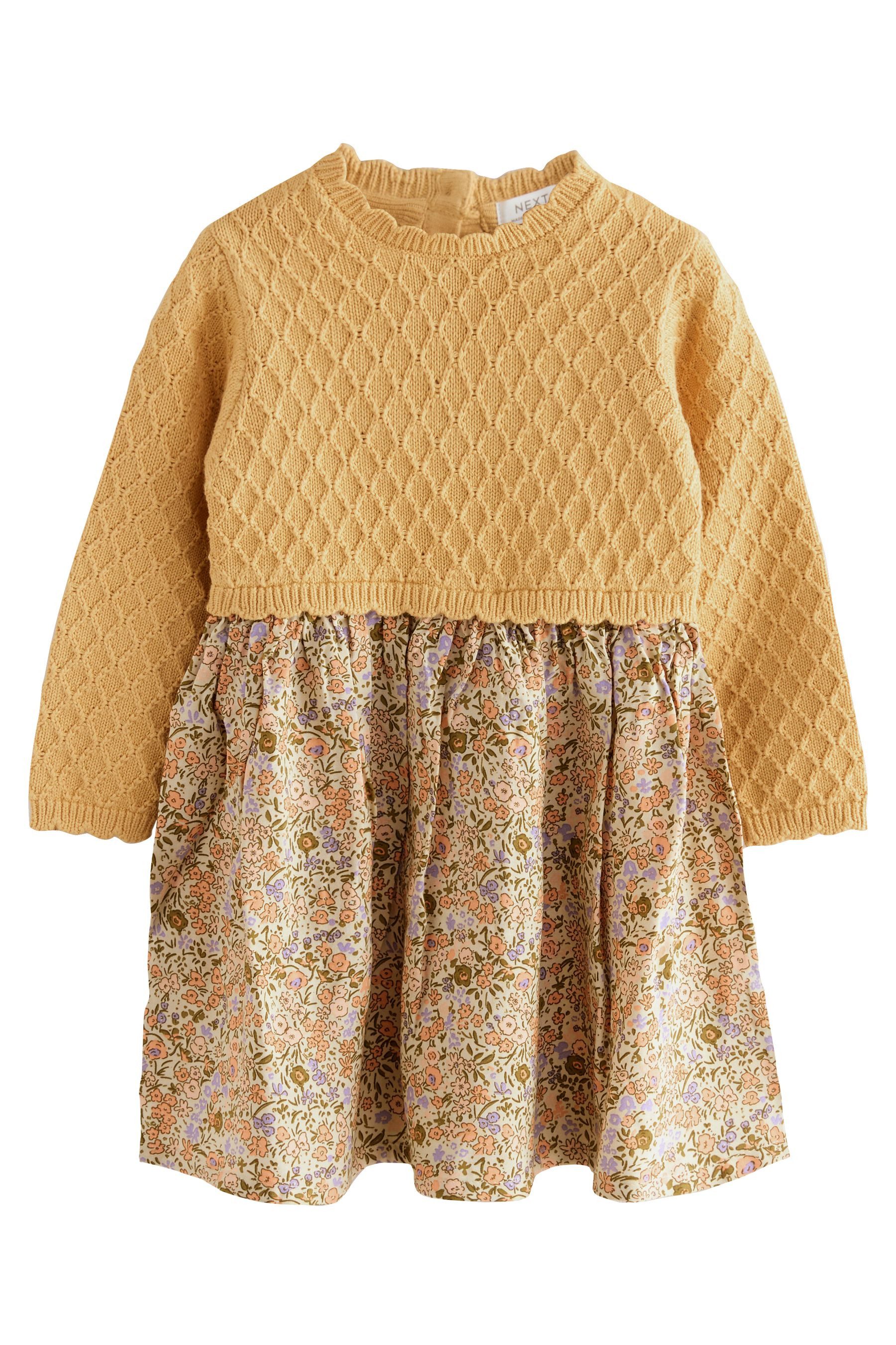 Next Strickkleid Strickkleid mit Blumenprint (1-tlg) günstig online kaufen