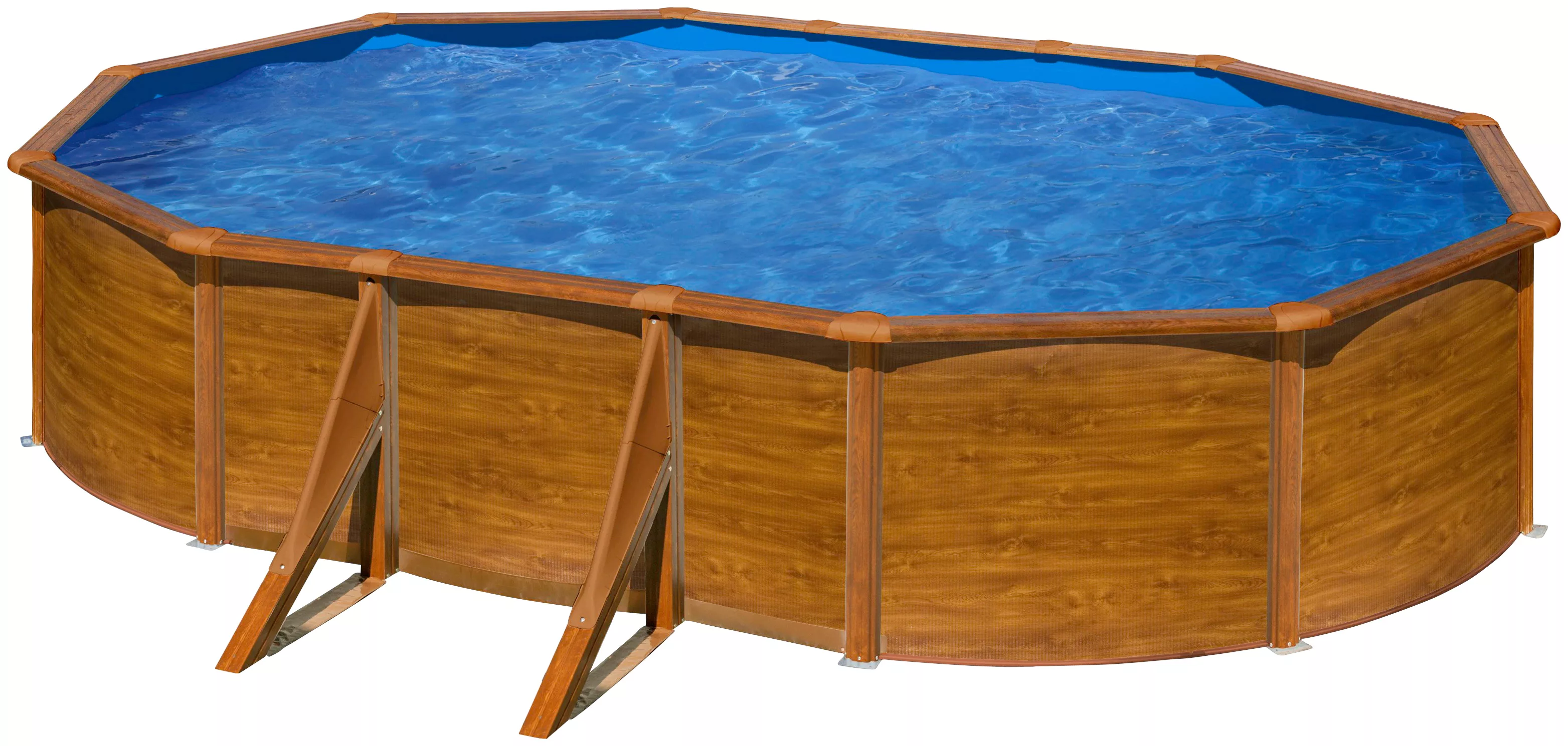 my POOL BWT Ovalpool, (Komplett-Set, 10 tlg.), in moderner Holzoptik, Höhe günstig online kaufen