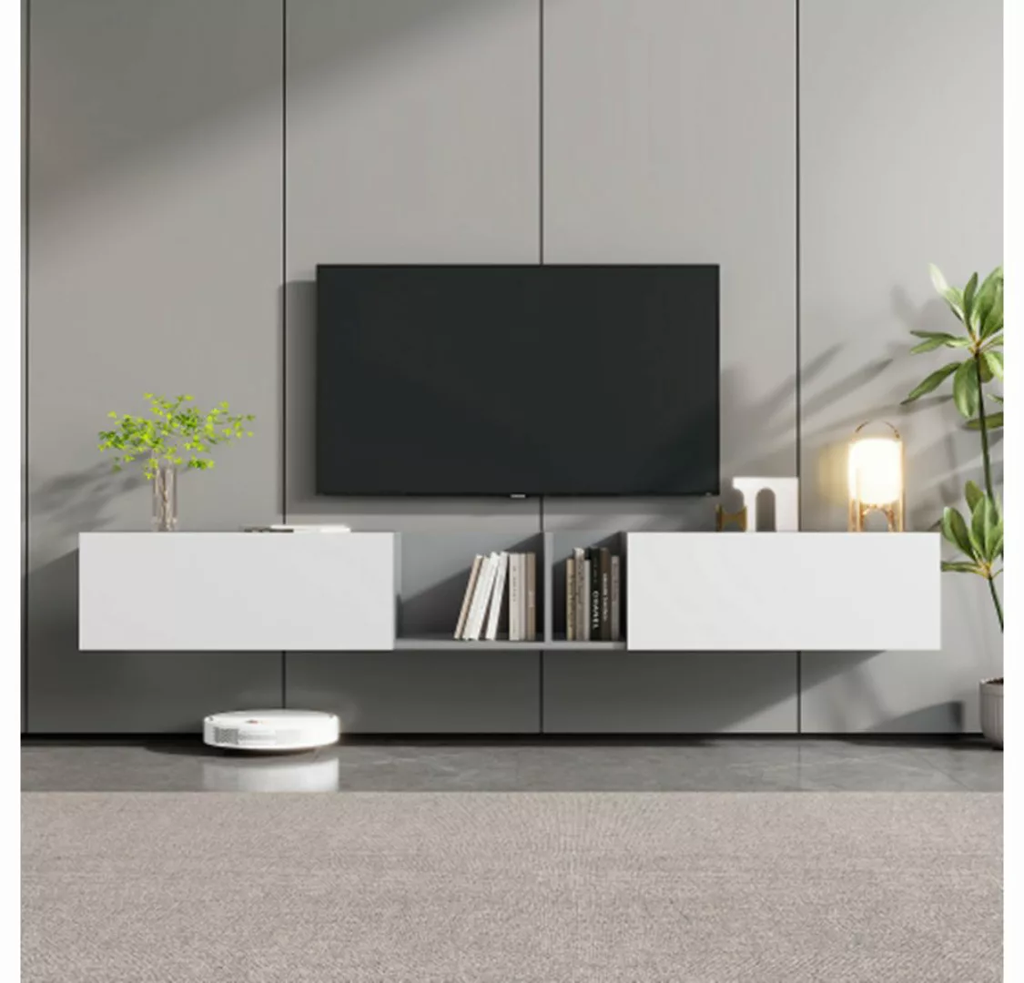 XDeer TV-Schrank TV-Ständer, Hängend TV-Boards, mit 2 Türen und 2 offenen E günstig online kaufen