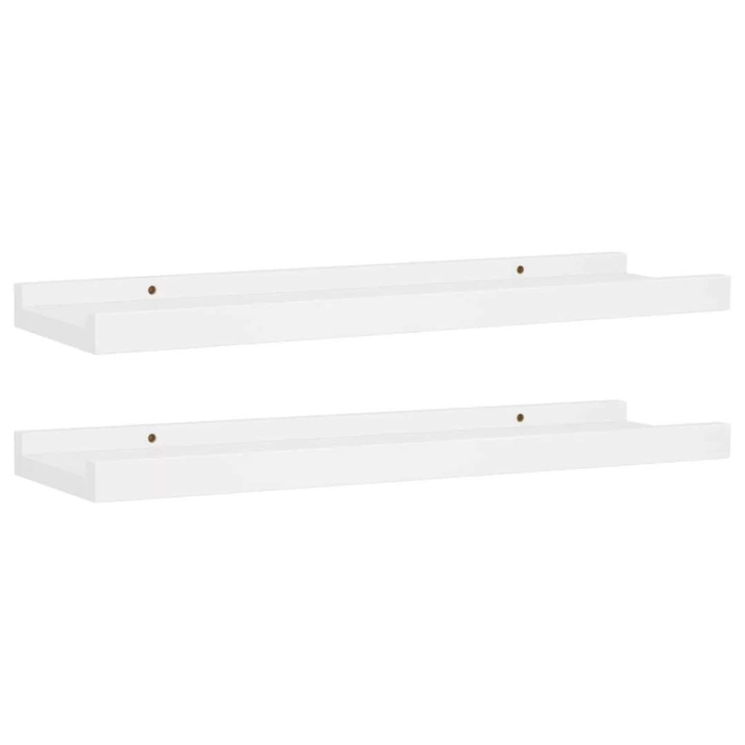 Bilderleisten 2 Stk. Weiß 40x9x3 Cm Mdf günstig online kaufen