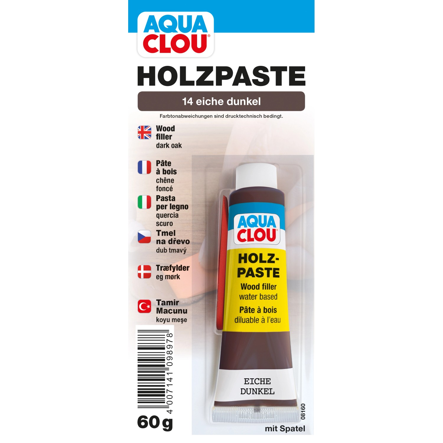 Clou Holzpaste wasserverdünnbar Eiche dunkel 60 g günstig online kaufen