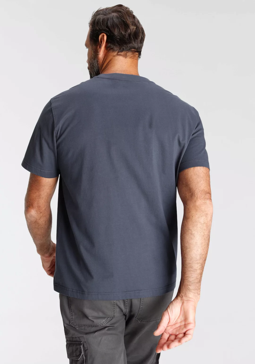 Man's World T-Shirt mit Print in Used-Optik günstig online kaufen