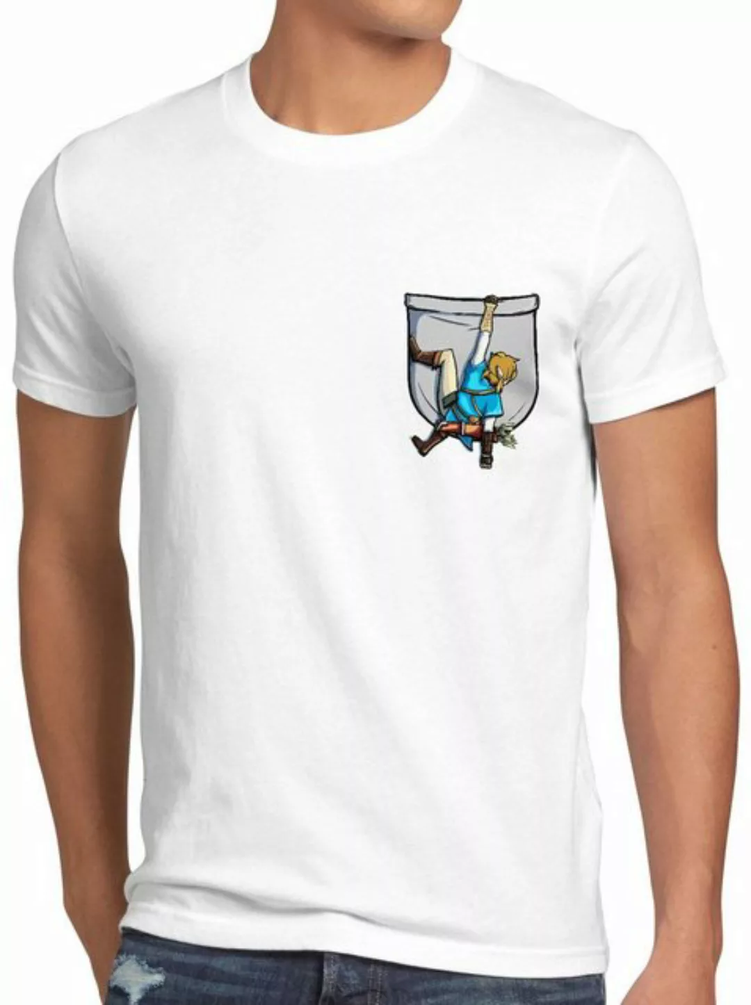 style3 Print-Shirt Herren T-Shirt Wild Link hyrule gamer hemdtasche günstig online kaufen
