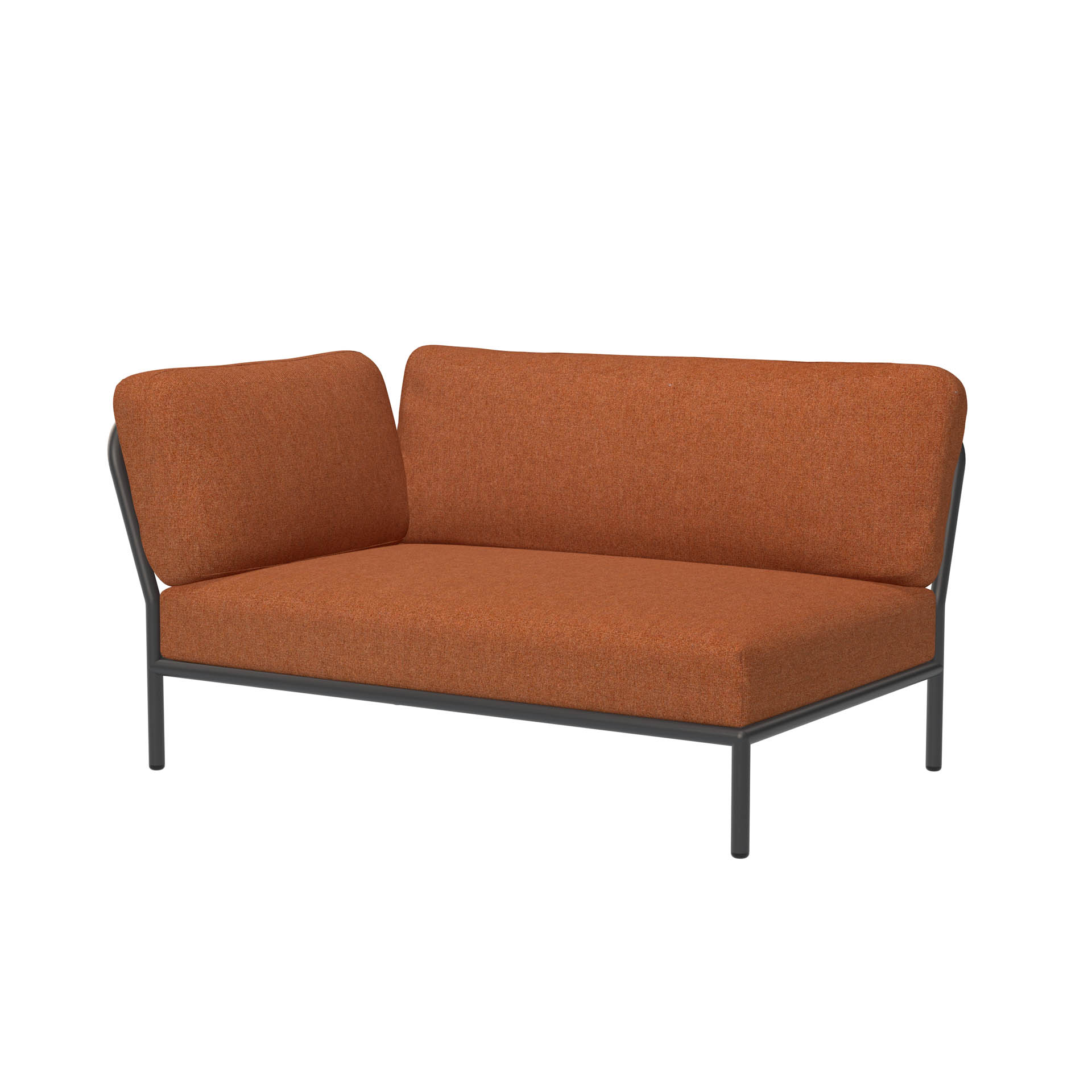 LEVEL Outdoor Sofa Lounge-Modul 2 Rost Dunkelgrau Links günstig online kaufen