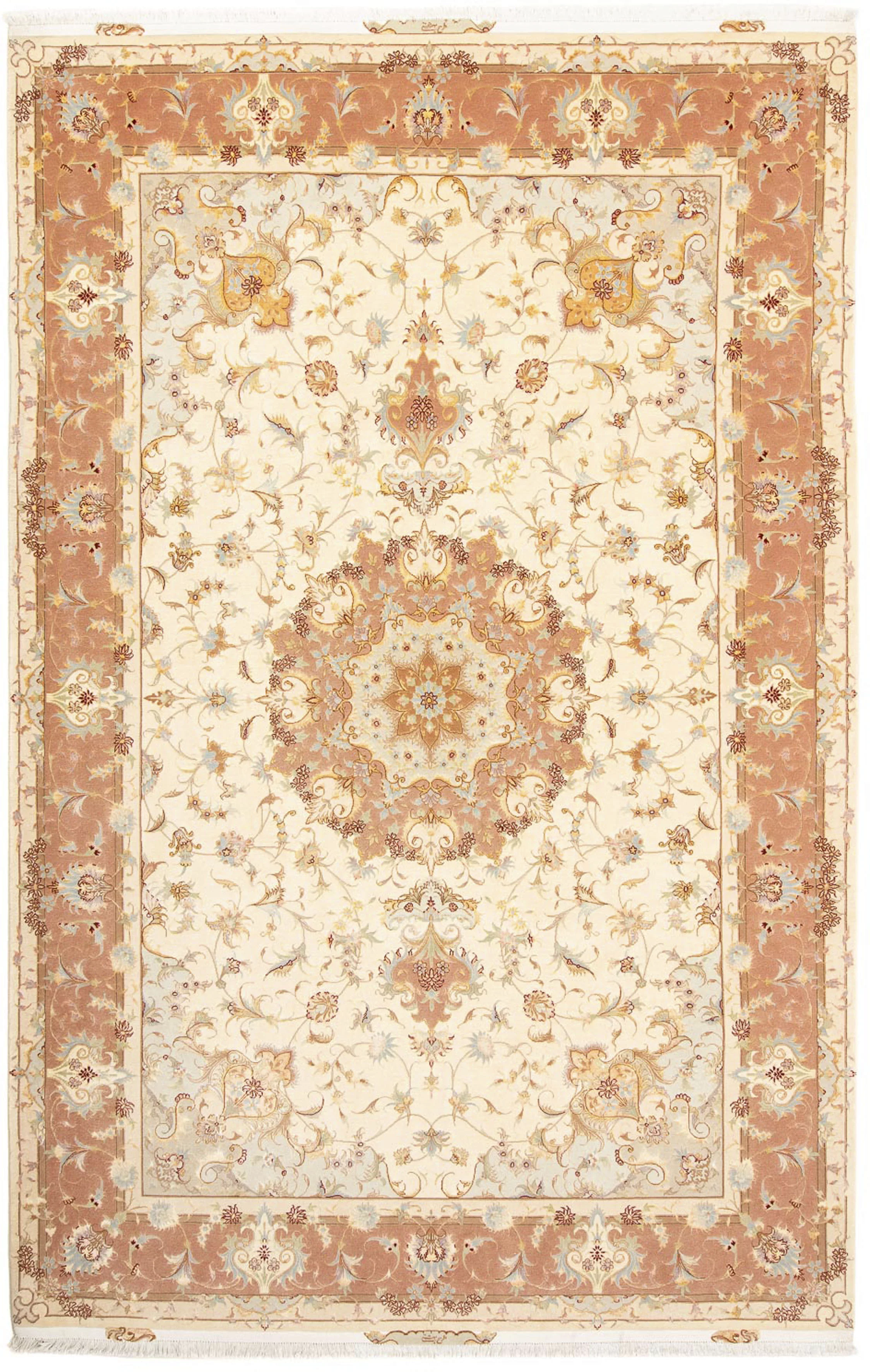 morgenland Orientteppich »Perser - Täbriz - Royal - 312 x 203 cm - beige«, günstig online kaufen