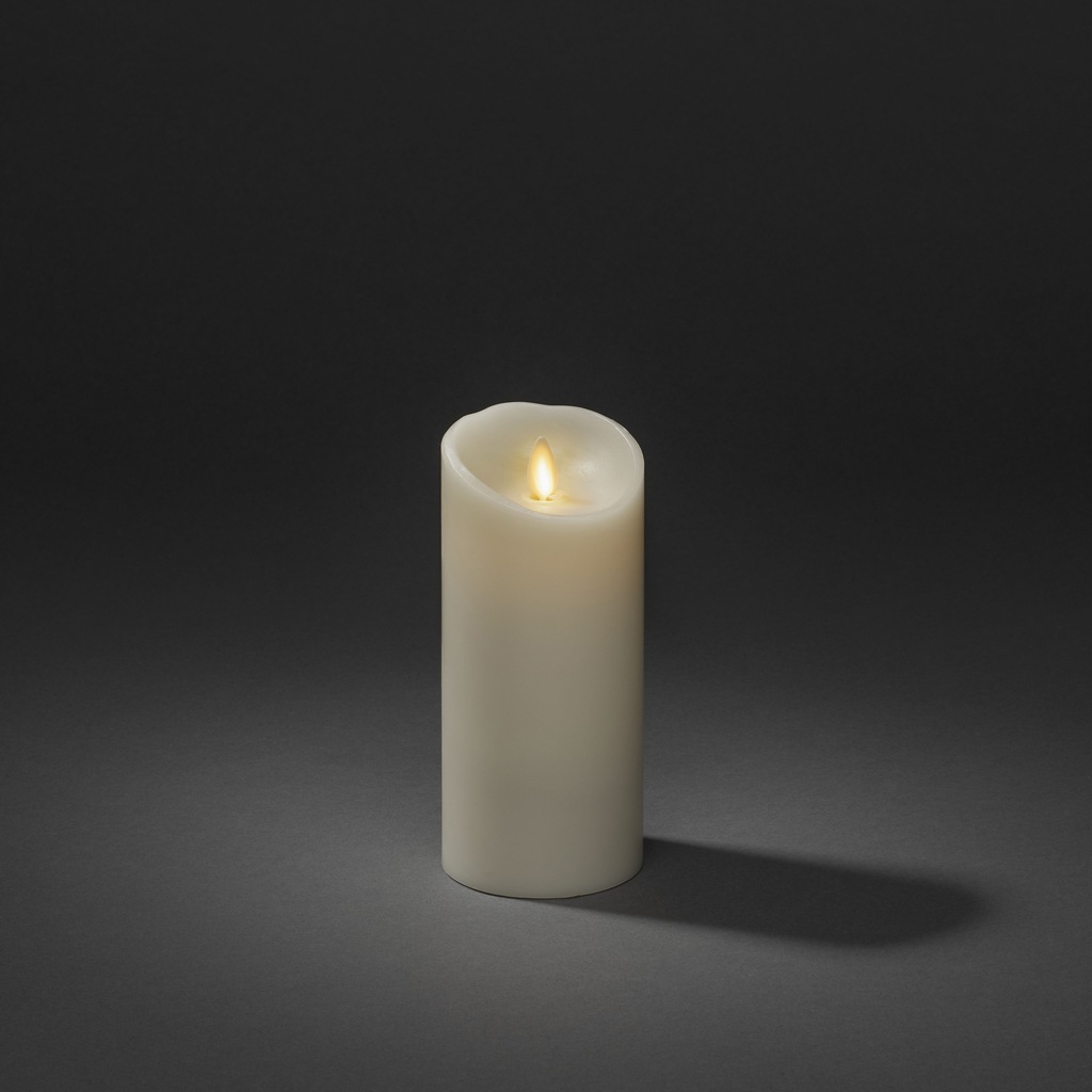 KONSTSMIDE LED-Kerze, LED Echtwachskerze cremeweiß, mit 3D Flamme und gesch günstig online kaufen