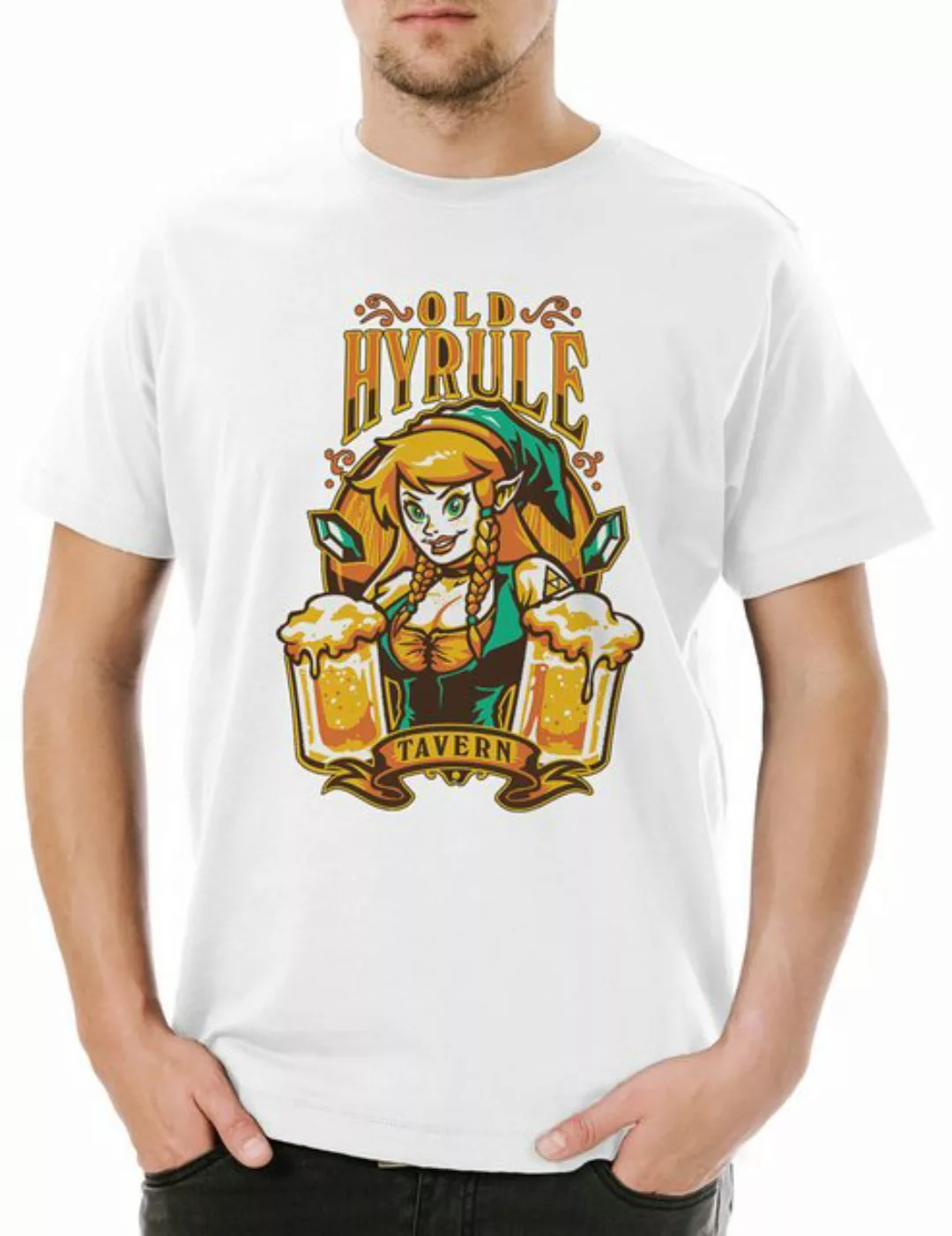 Urban Backwoods Print-Shirt Old Hyrule Tavern I Herren T-Shirt Link Adventu günstig online kaufen