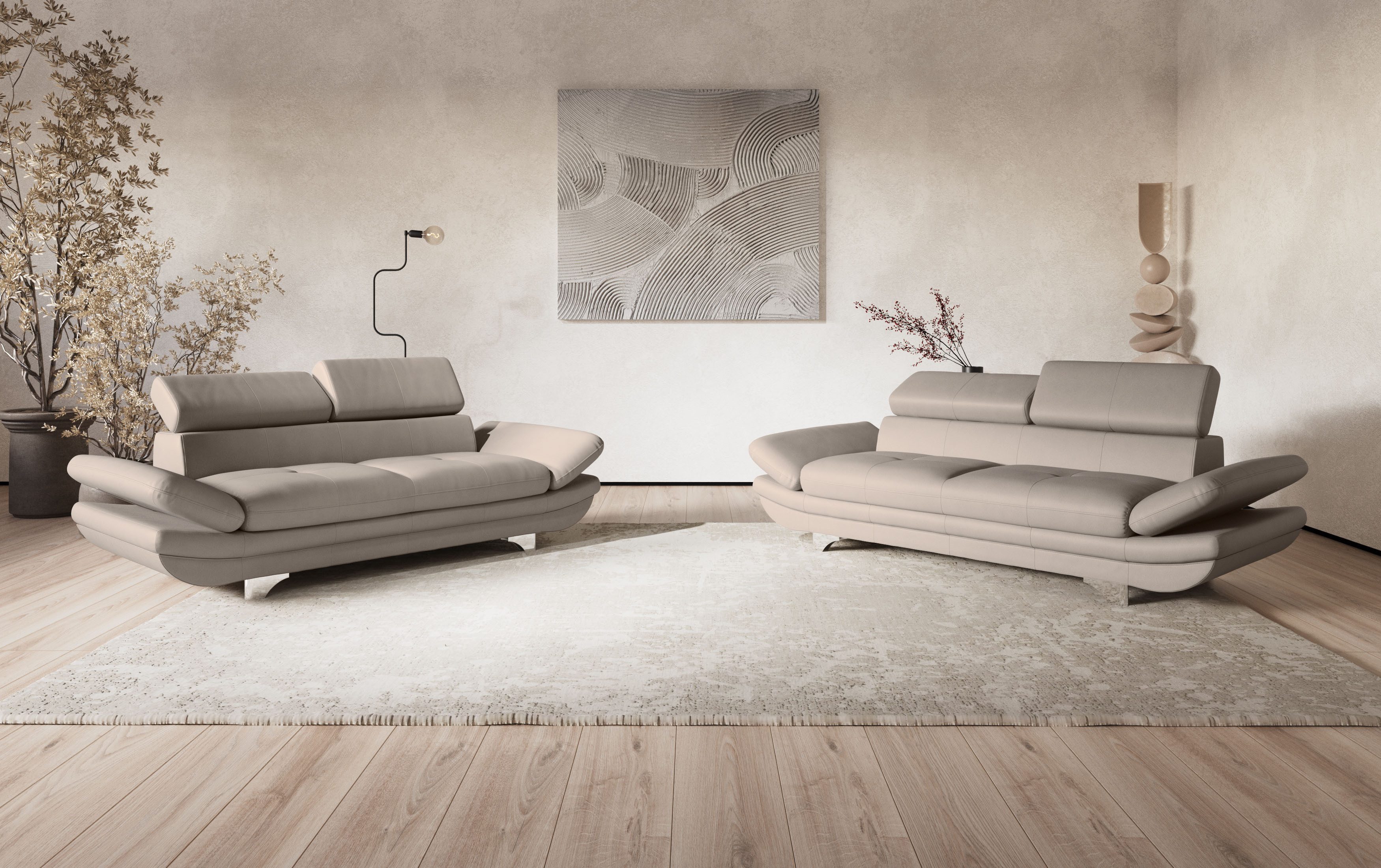 COTTA 3-Sitzer Enterprise, Big-Sofa, mit Armteilverstellung günstig online kaufen