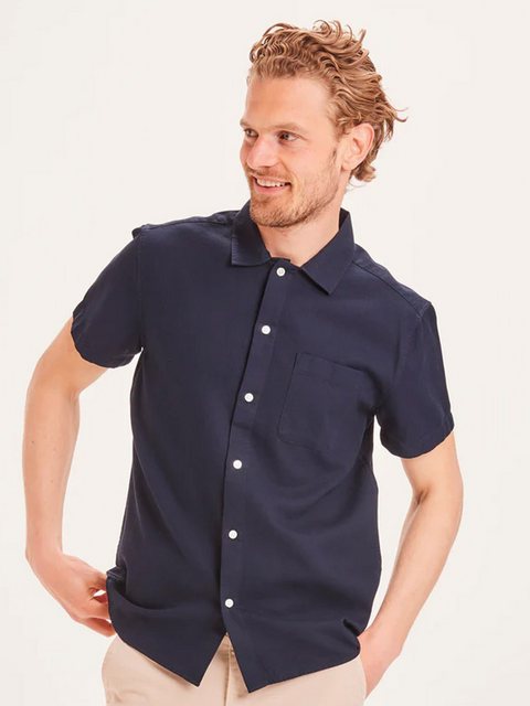 KnowledgeCotton Apparel Kurzarmhemd LARCH waffle SS custom fit shirt günstig online kaufen