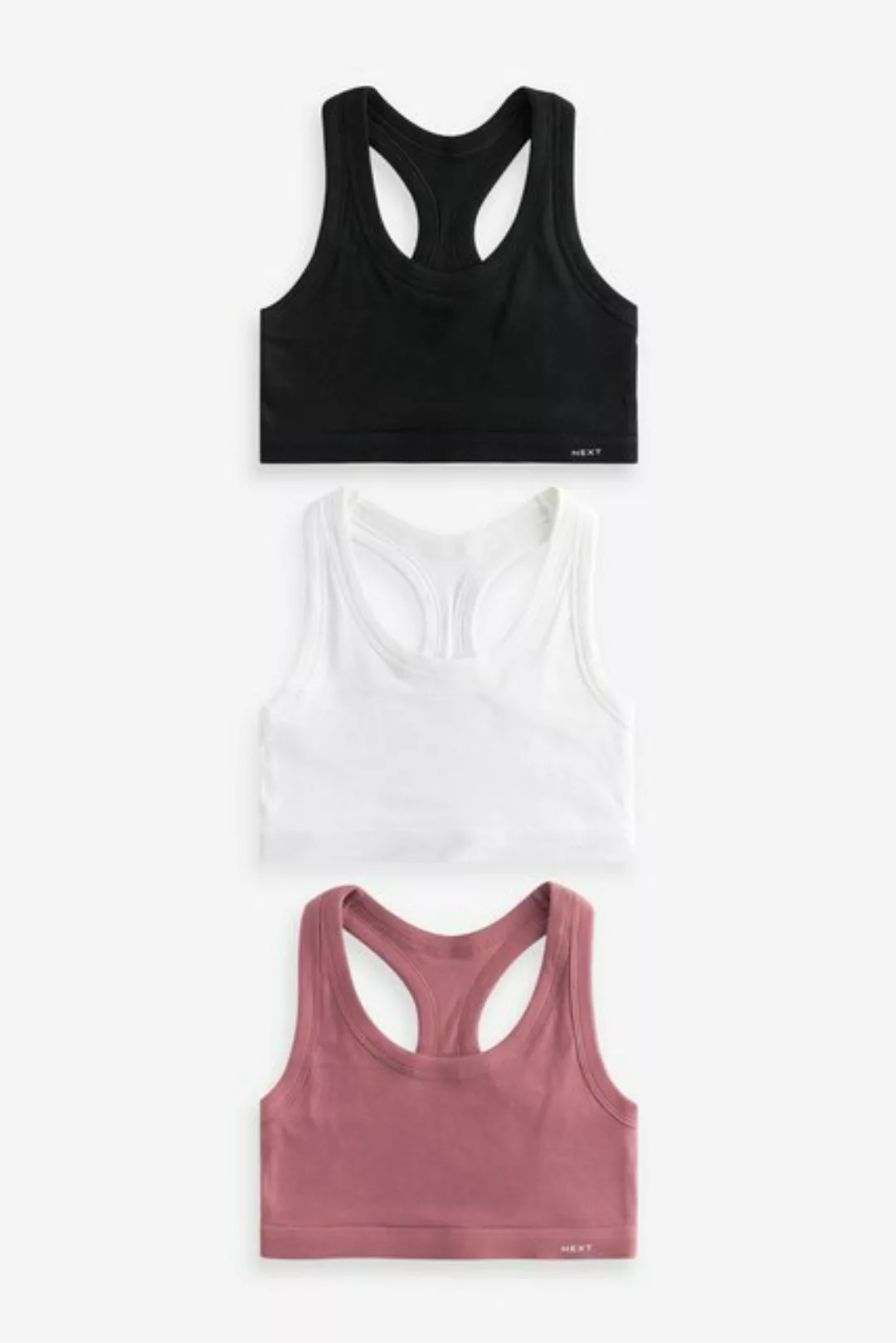 Next Crop-Top Kurze Ripptops im 3er-Pack (3-tlg) günstig online kaufen