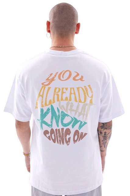 OSSY HOMER Print-Shirt Oversized Herren T-Shirt – "You Already Know" Design günstig online kaufen