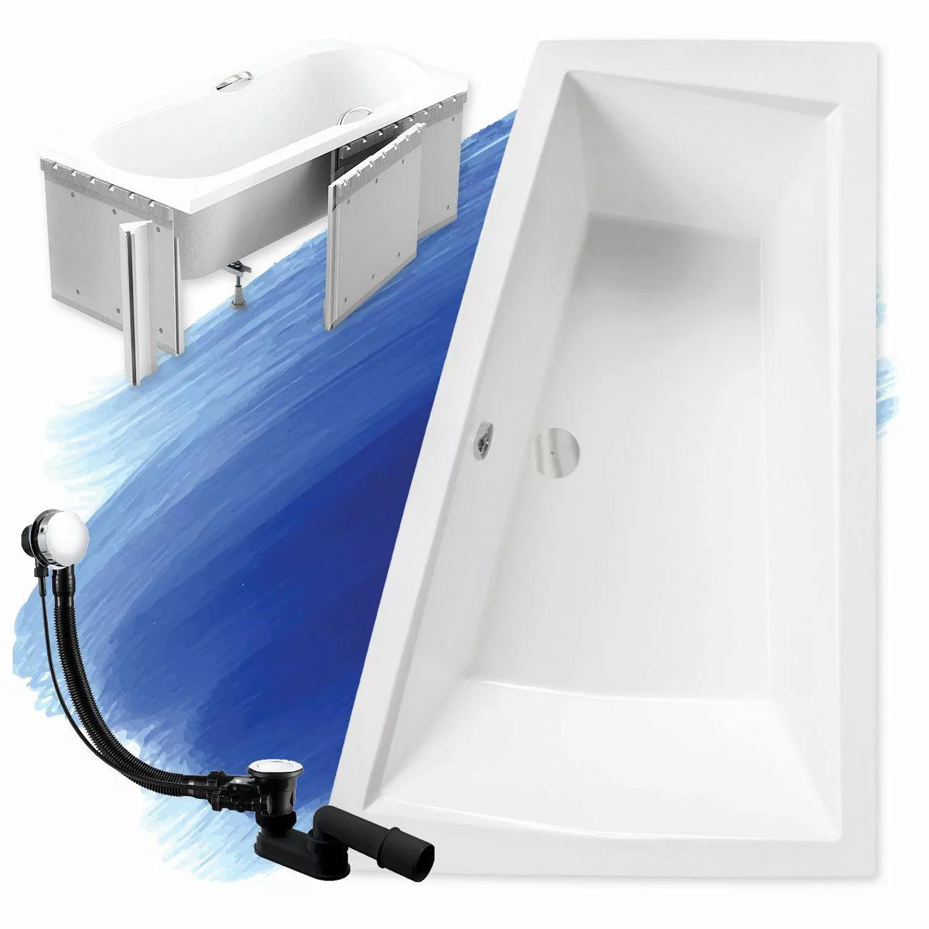 KOLMAN Badewanne Eckbadewanne Intima 170x125, (Links/Rechts), günstig online kaufen