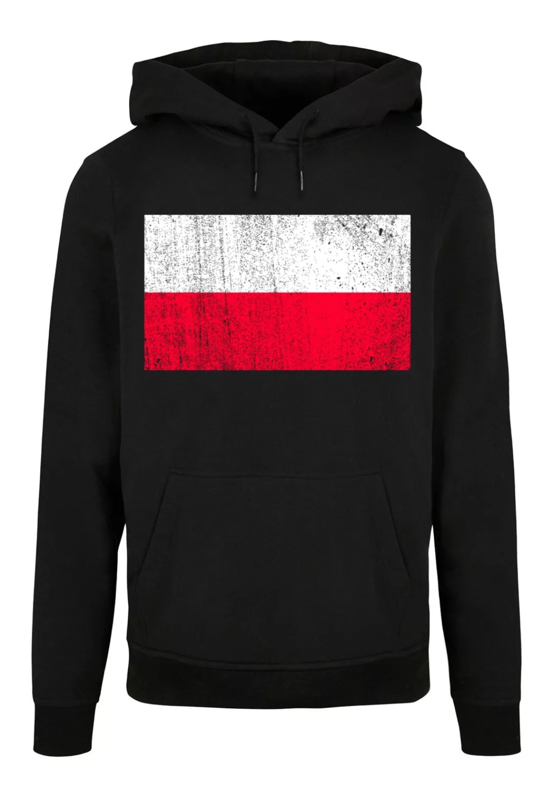 F4NT4STIC Kapuzenpullover "Poland Polen Flagge distressed", Print günstig online kaufen