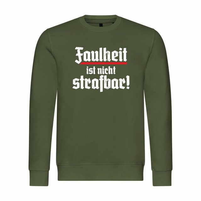 deinshirt Kapuzenpullover Herren Pullover Faulheit ist nicht strafbar Mit P günstig online kaufen