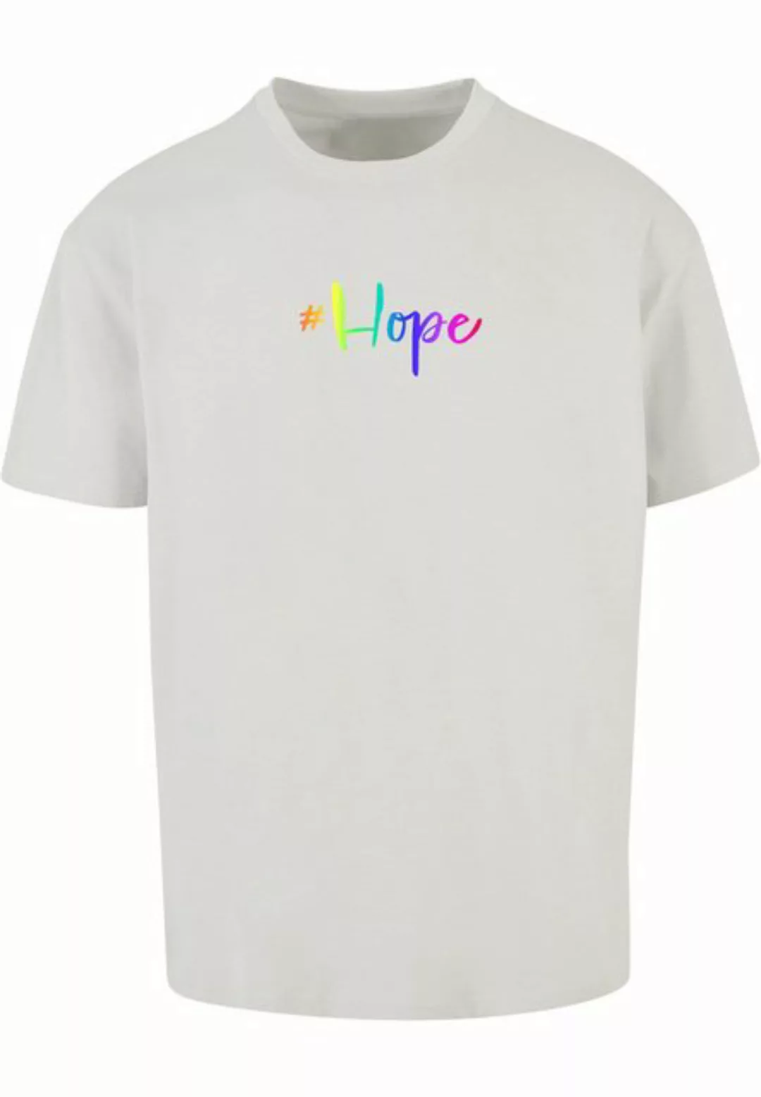 Merchcode T-Shirt Merchcode Herren Hope Rainbow Heavy Oversized Tee (1-tlg) günstig online kaufen