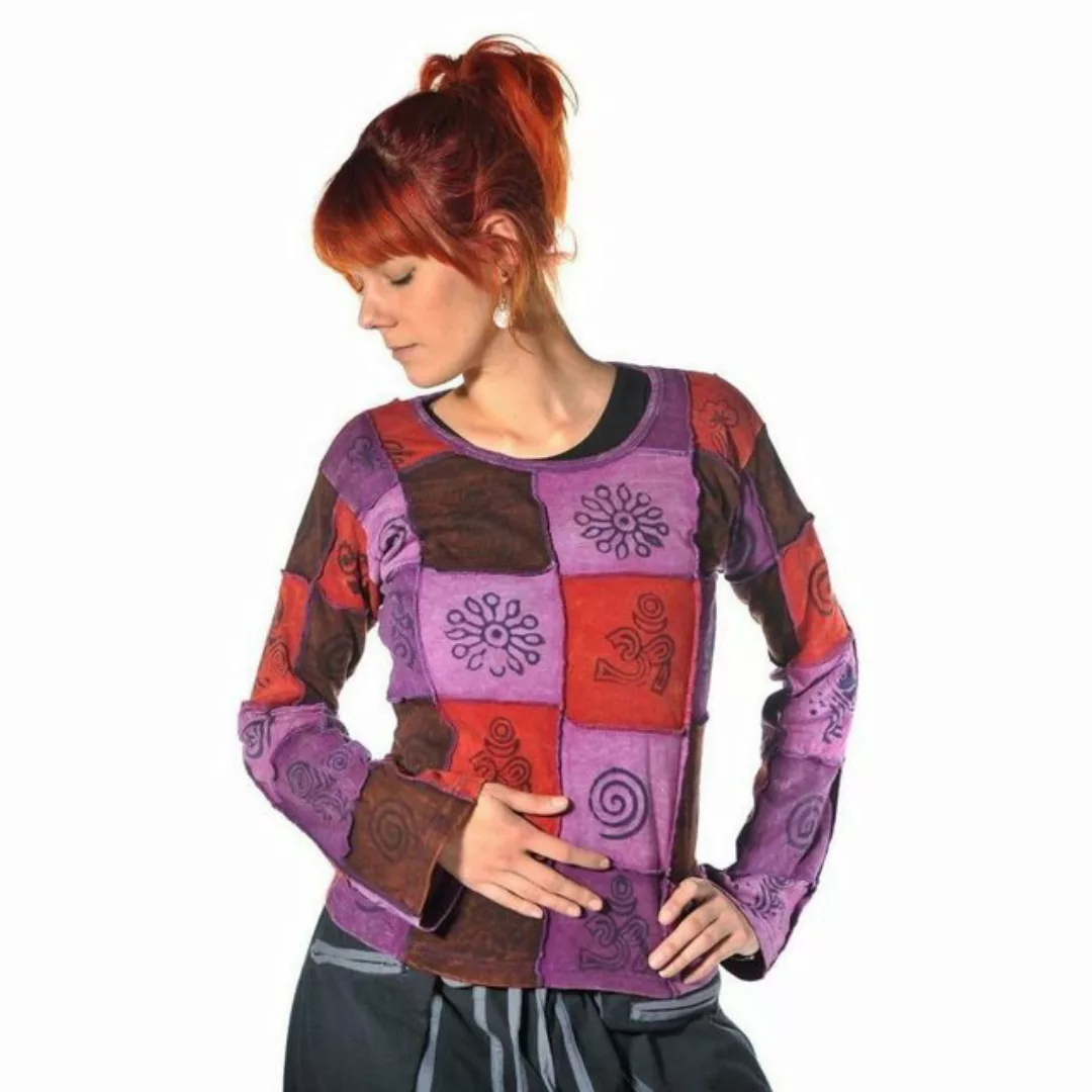 SIMANDRA Rundhalspullover Asha Sweatshirt (1-tlg) Patchwork günstig online kaufen