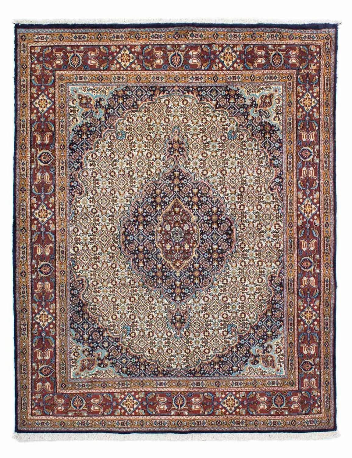 morgenland Wollteppich »Moud Durchgemustert Beige 234 x 167 cm«, rechteckig günstig online kaufen