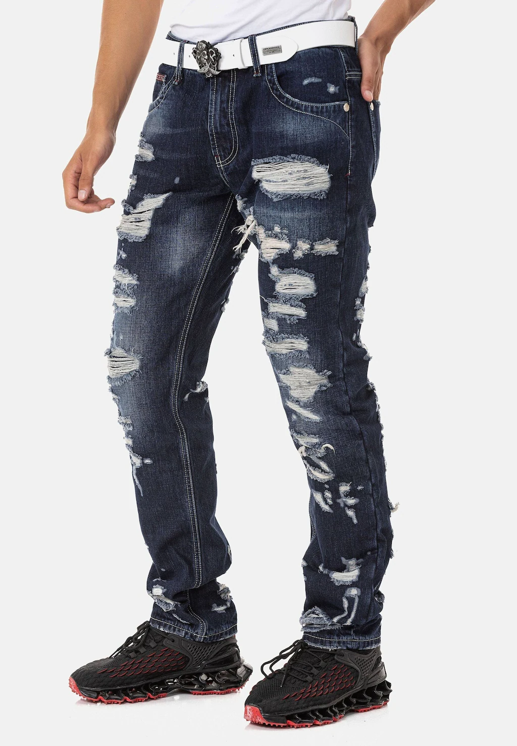 Cipo & Baxx 5-Pocket-Jeans "Jeans", Jeans im Destroyed Look günstig online kaufen