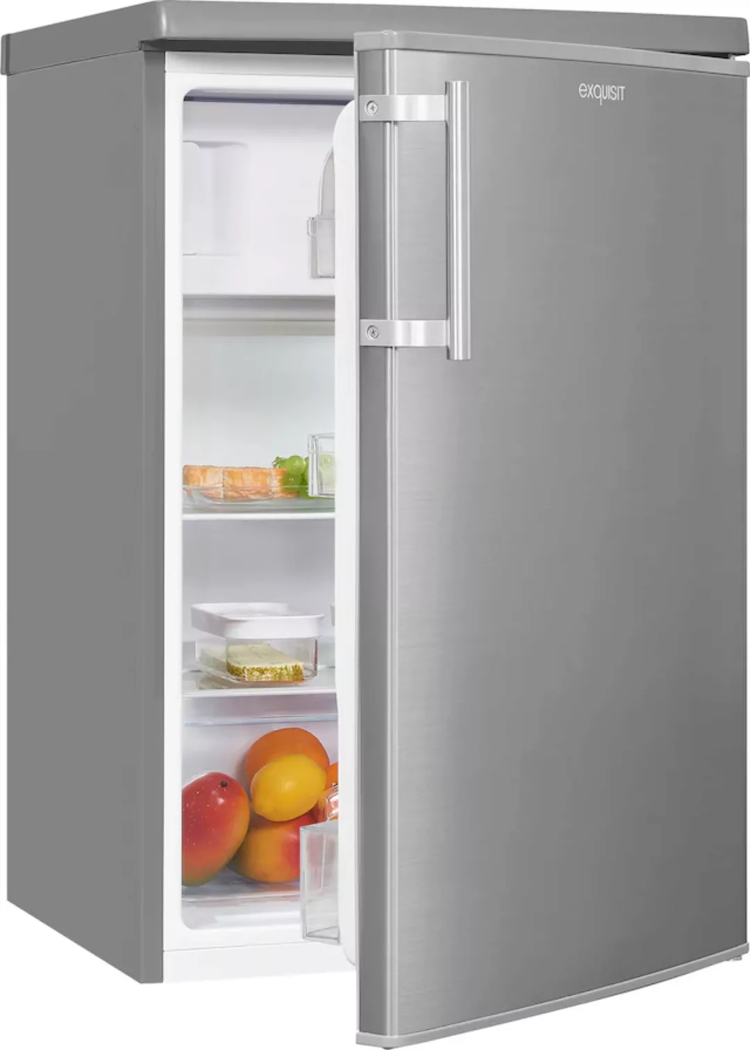 exquisit Kühlschrank »KS16-4-HE-040D«, KS16-4-HE-040D inoxlook, 85 cm hoch, günstig online kaufen