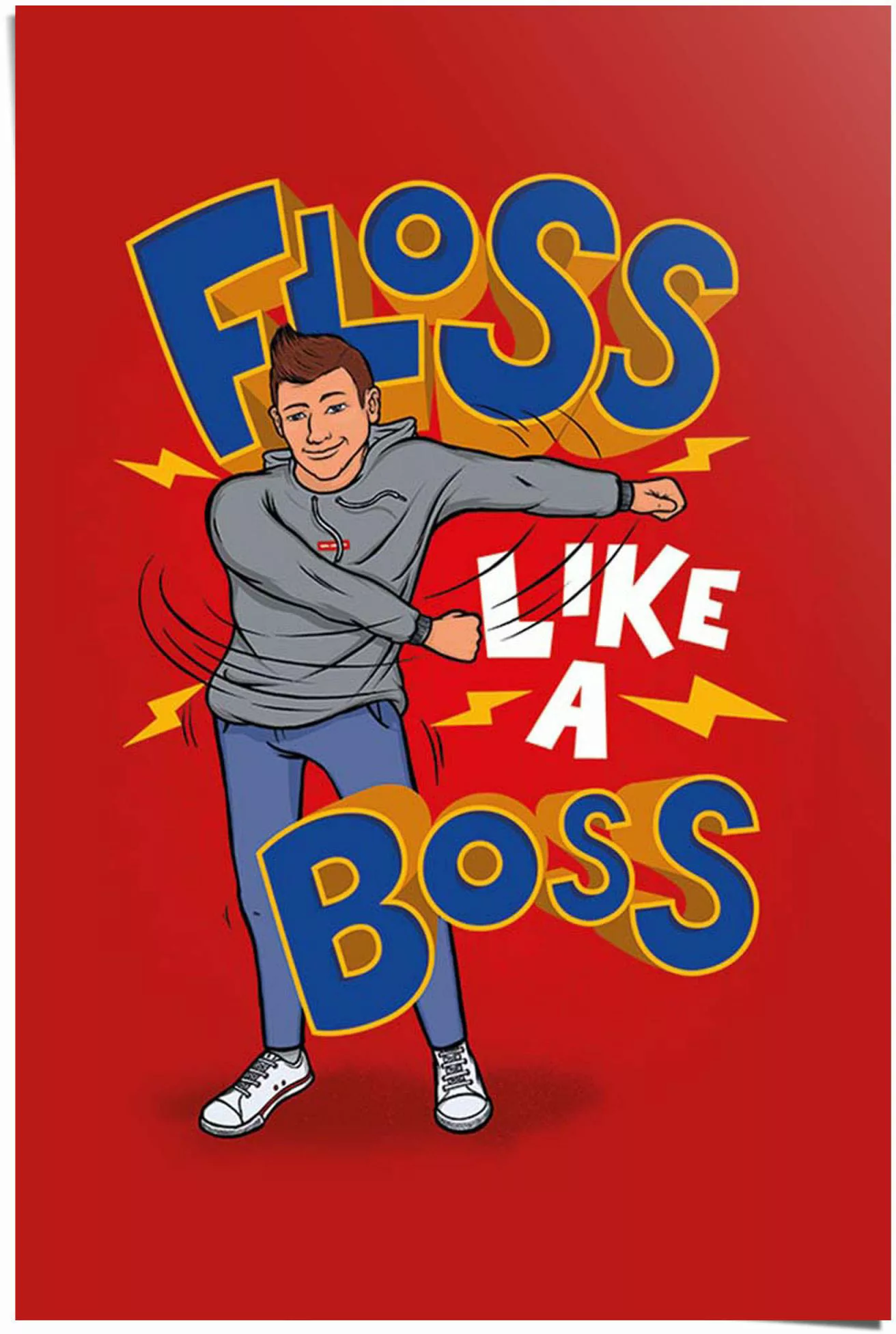 Reinders Poster "Floss like a Boss", (1 St.) günstig online kaufen