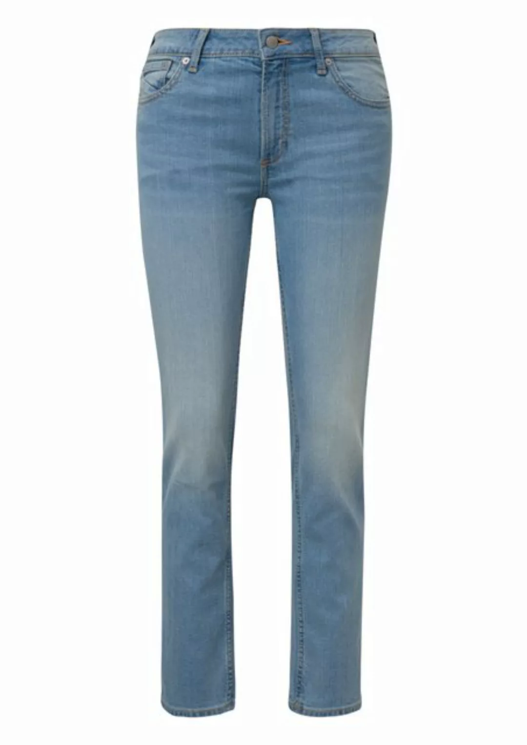 QS 7/8-Hose Cropped-Jeans Catie / Slim Fit / Mid Rise / Straight Leg günstig online kaufen