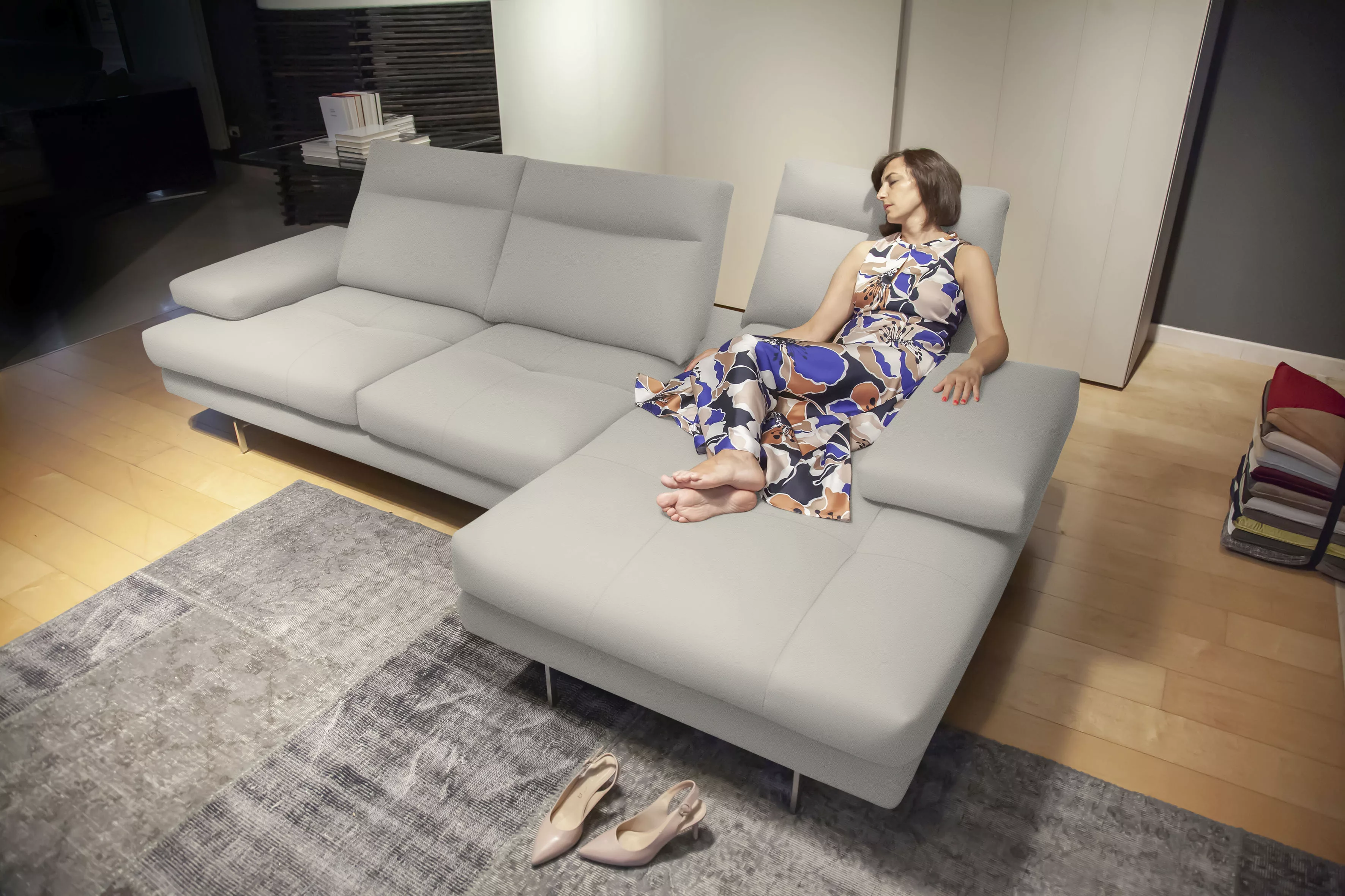 CALIA ITALIA Ecksofa "Toby Wing, L-Form, Designsofa mit sensationellem Sitz günstig online kaufen