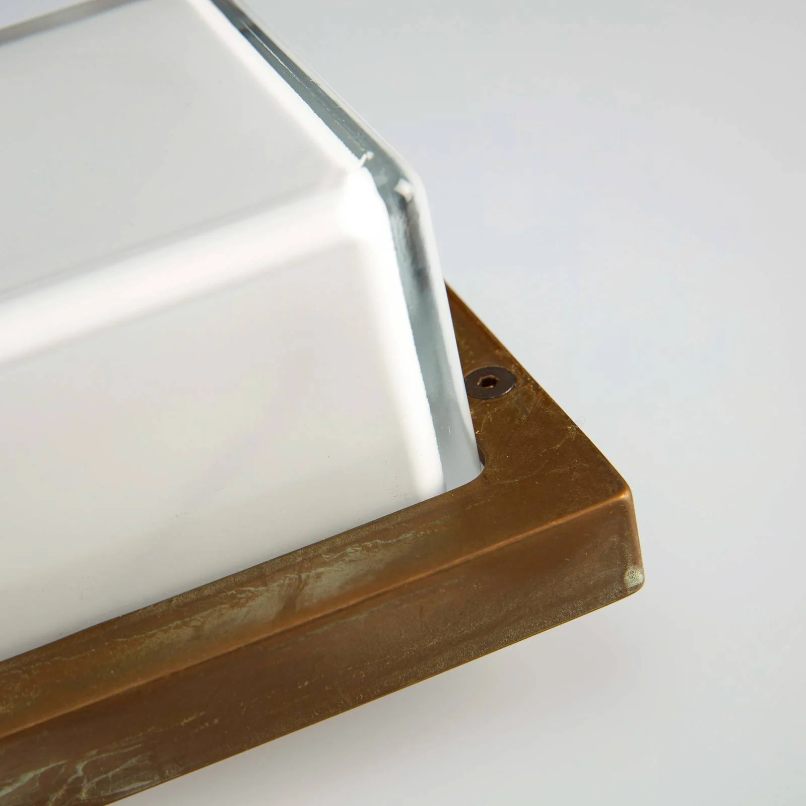LED-Außenwandleuchte Ice Cubic 3403, messing antik günstig online kaufen