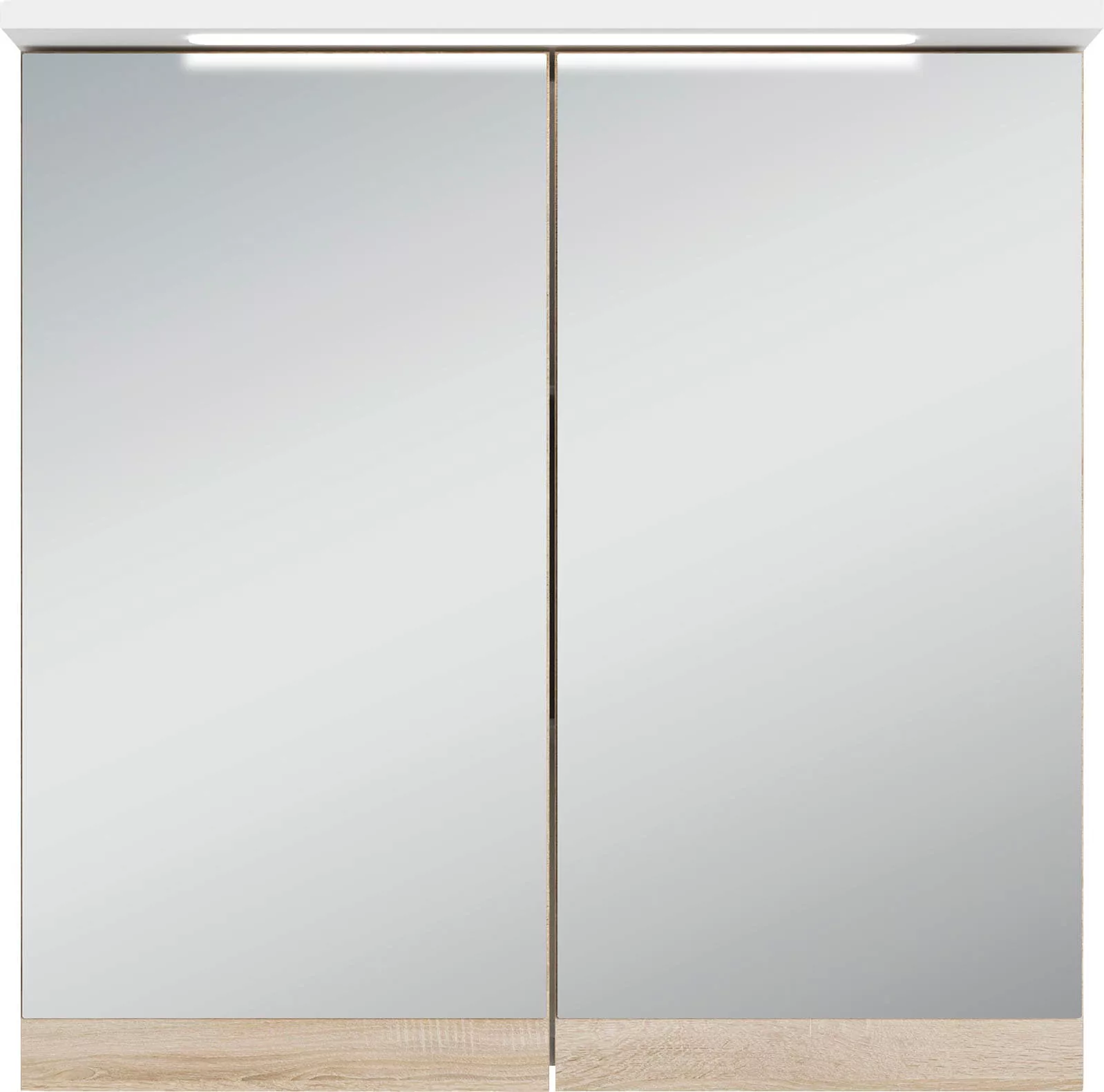 Spiegelschrank MARINO weiß matt Eiche Sonoma Nachbildung B/H/T: ca. 60x60x2 günstig online kaufen