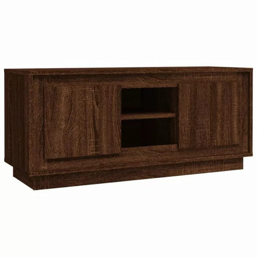 vidaXL TV-Schrank TV-Schrank Braun Eichen-Optik 102x35x45 cm Holzwerkstoff günstig online kaufen