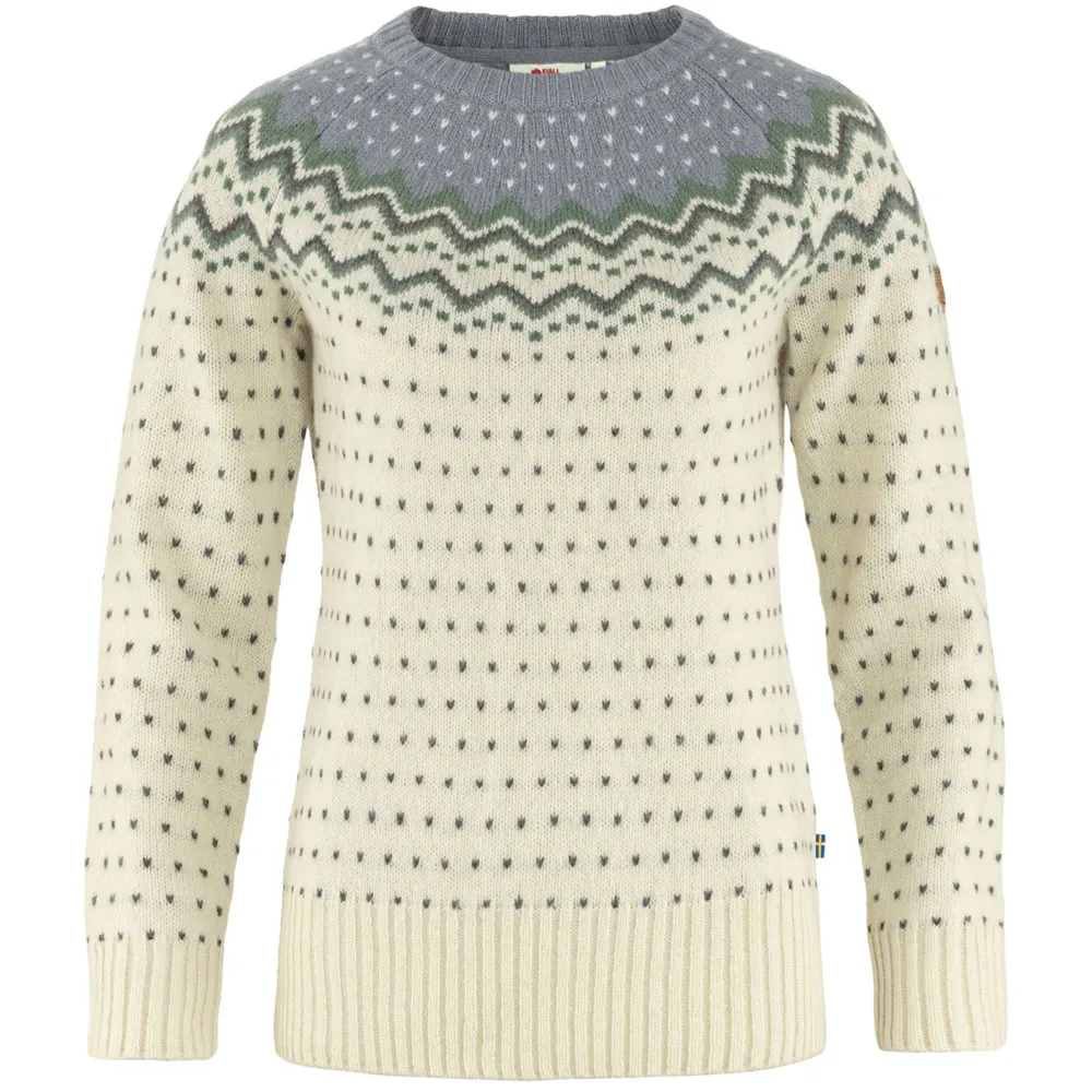 Fjaellraeven Oevik Knit Sweater Chalk White/Flint Grey günstig online kaufen