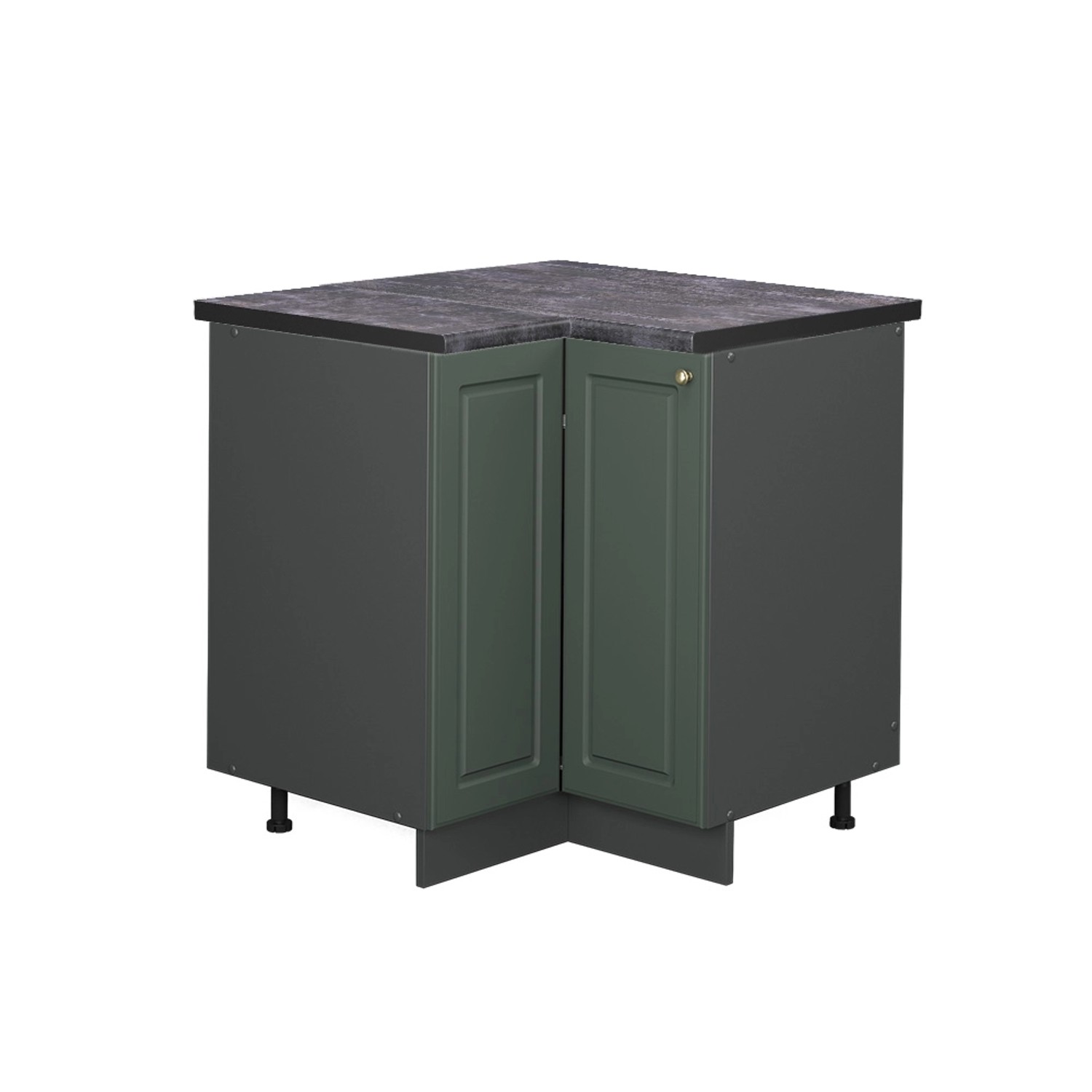 Vicco Eckunterschrank Fame-Line, Grün-Gold Landhaus/Anthrazit, 80.5 günstig online kaufen
