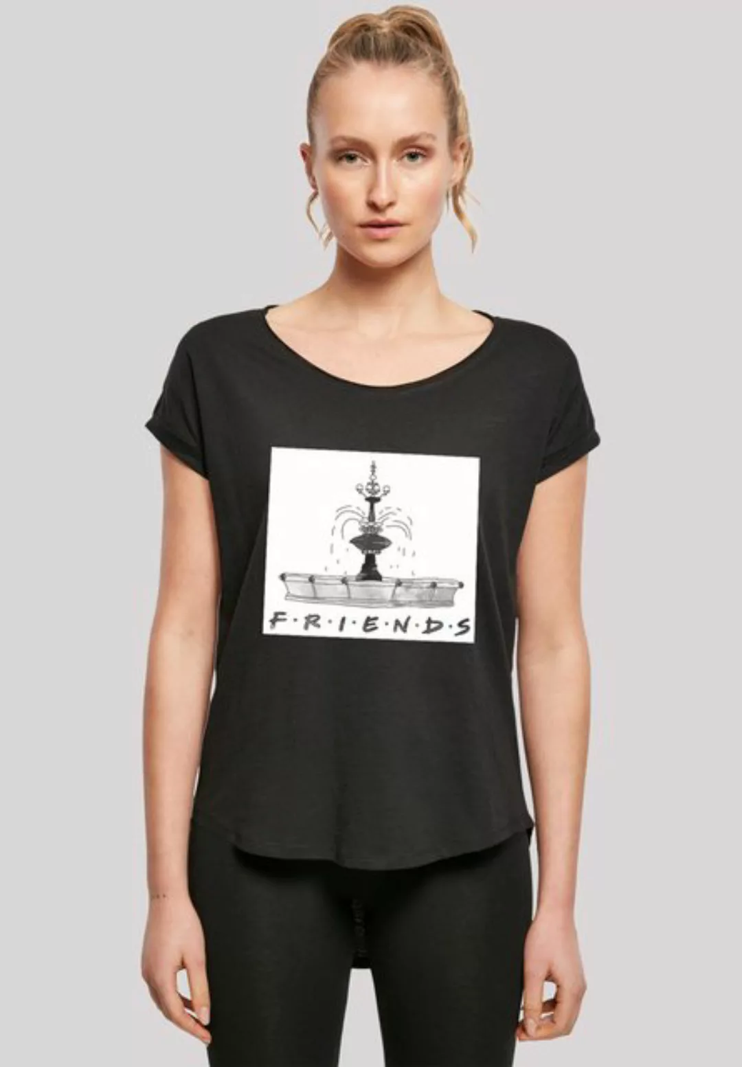 F4NT4STIC T-Shirt FRIENDS TV Serie Fountain Sketch Damen,Premium Merch,Lang günstig online kaufen