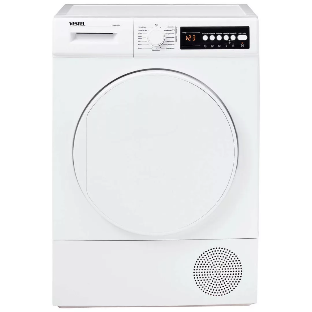 VESTEL Wärmepumpentrockner TVH097T22 weiß B/H/T: ca. 60x85x53 cm ca. 7 kg günstig online kaufen