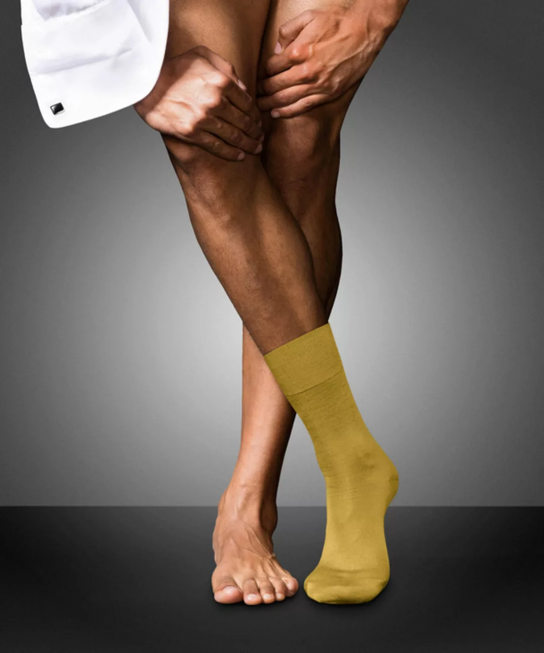 FALKE No. 6 Finest Merino & Silk Gentlemen Socken, Herren, 45-46, Gelb, Uni günstig online kaufen