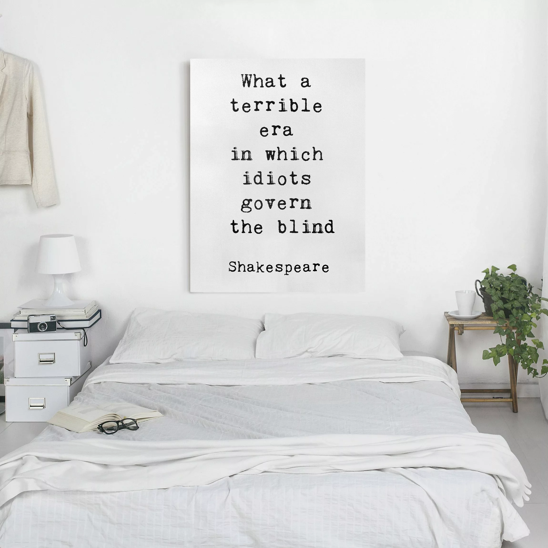 Leinwandbild What a terrible era Shakespeare günstig online kaufen