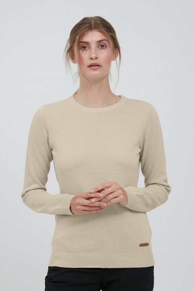 OXMO Strickpullover OXSarah Schicker Pullover in Loch-Strick Optik günstig online kaufen