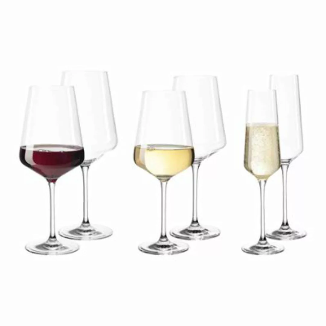 LEONARDO PUCCINI Weinglas Sektglas 6er Single-Set Trinkgläser transparent günstig online kaufen