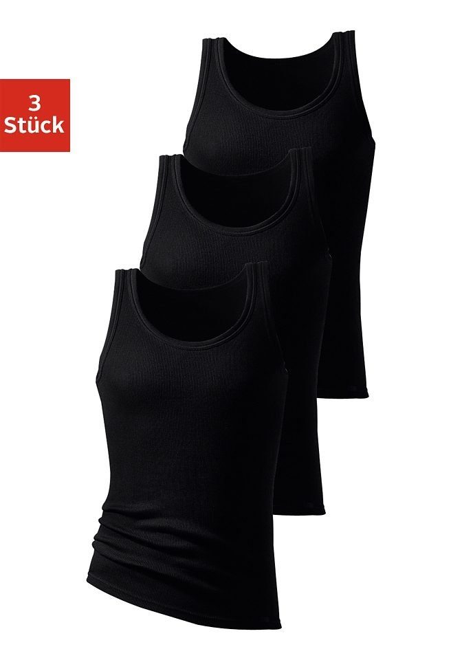 H.I.S Unterhemd "Doppelripp Tanktop", (3 St.), ohne Seitennähte günstig online kaufen