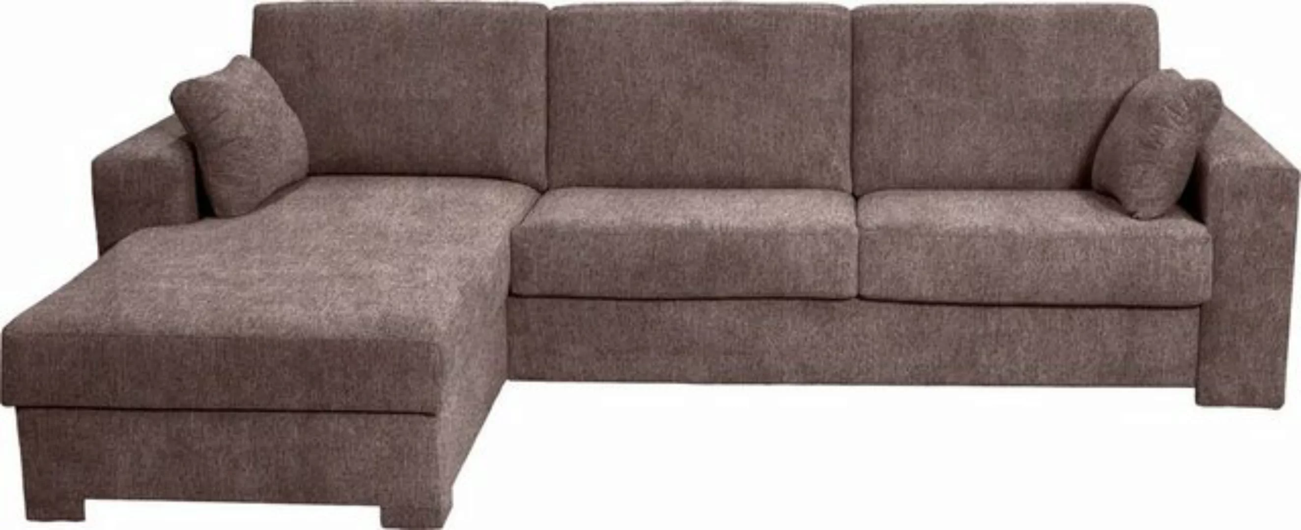 Home affaire Ecksofa "Roma "M" Matratzenhöhe 14 cm, Dauerschlaffunktion, mi günstig online kaufen