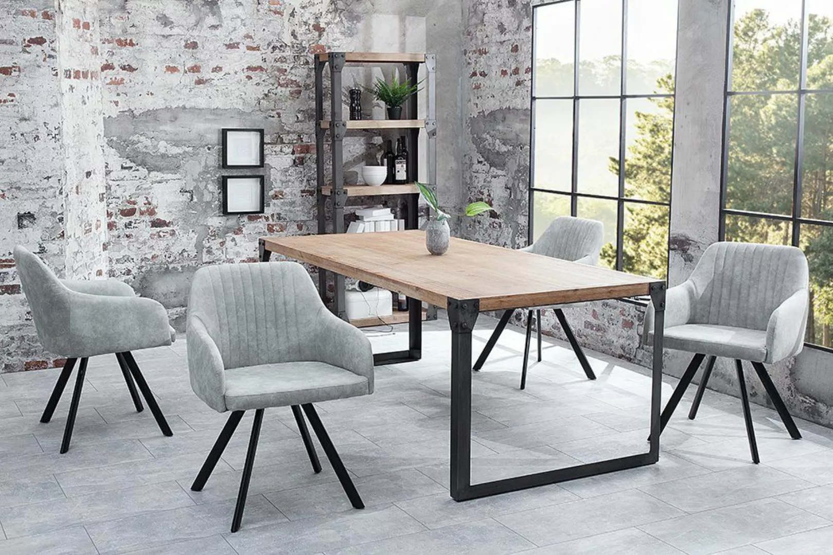 riess-ambiente Polsterstuhl LUCCA stone grau / günstig online kaufen