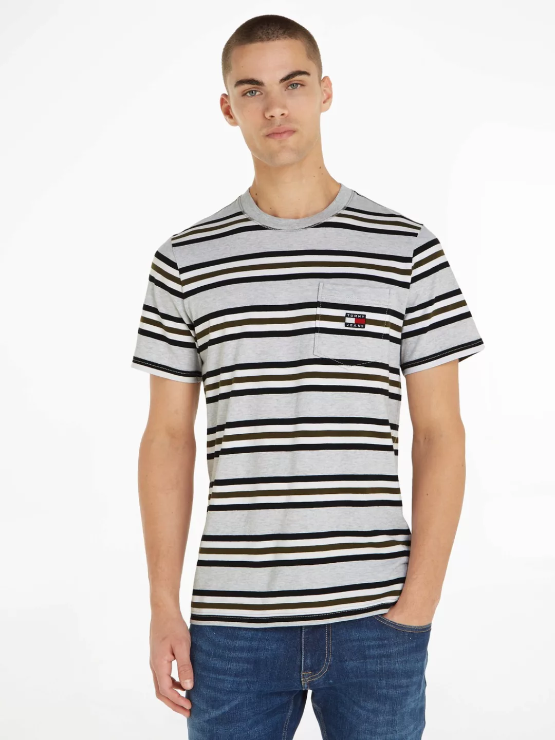 Tommy Jeans T-Shirt "TJM REG FLAG STRIPE TEE" günstig online kaufen