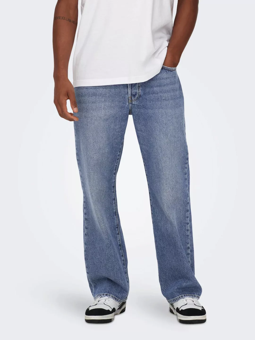 ONLY & SONS Loose-fit-Jeans "ONSFADE LOOSE WB 6778 A14 DNM NOOS" günstig online kaufen