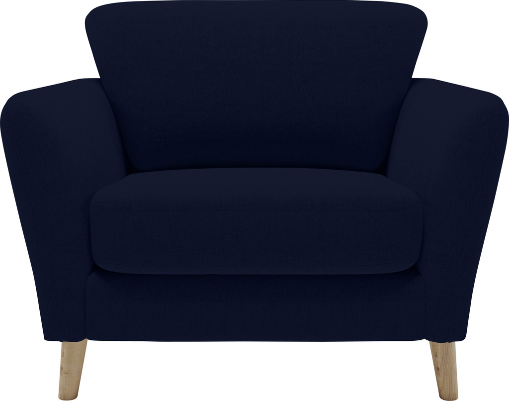 Home affaire Sessel "MARSEILLE", Massivholzbeine Eiche, Landhausstil, Welle günstig online kaufen