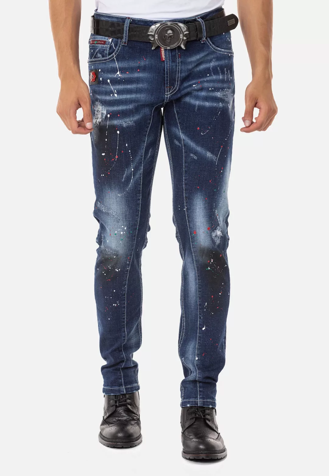 Cipo & Baxx Straight-Jeans, in coolem Look günstig online kaufen