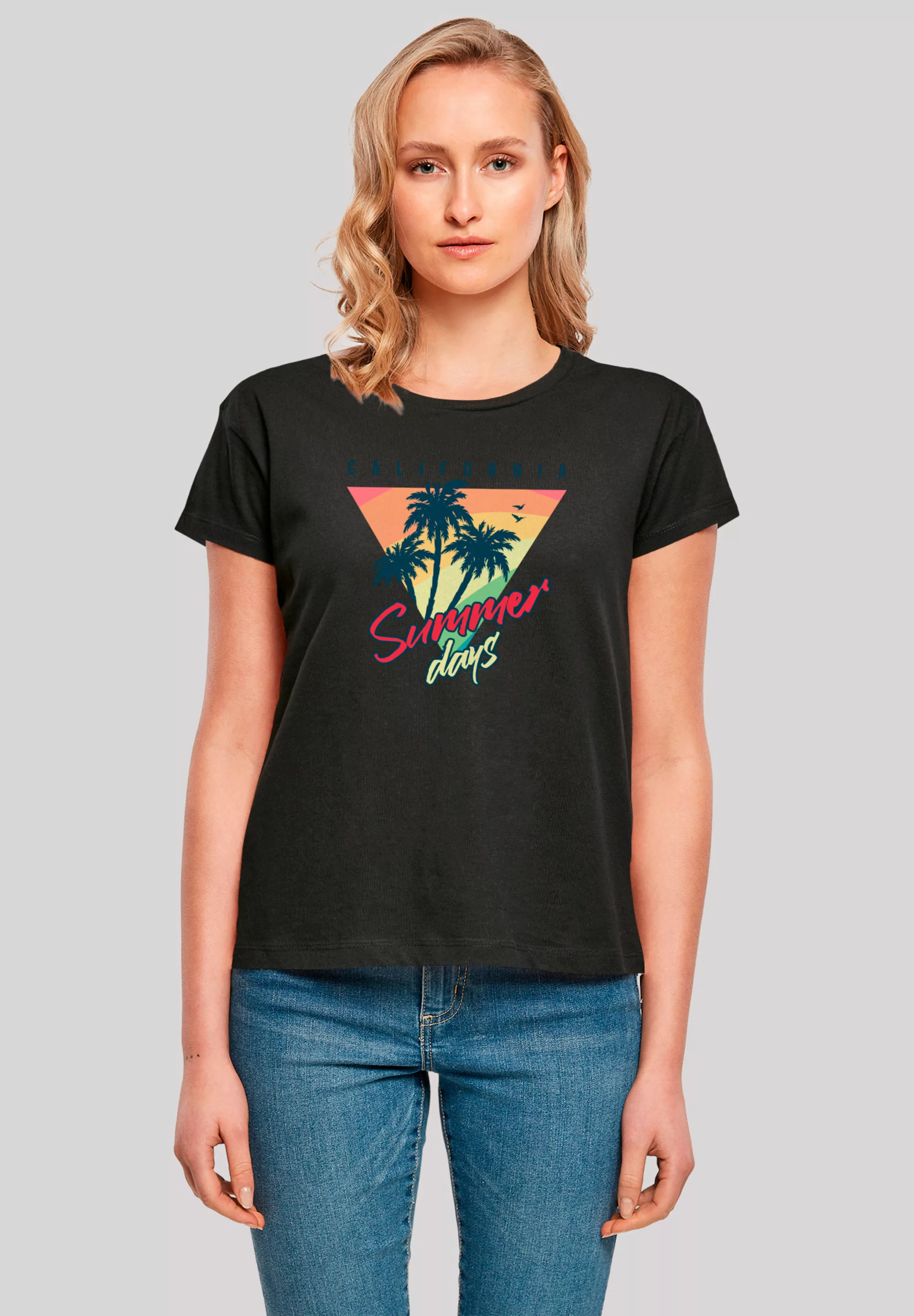 F4NT4STIC T-Shirt "California Palmen Retro", Premium Qualität günstig online kaufen