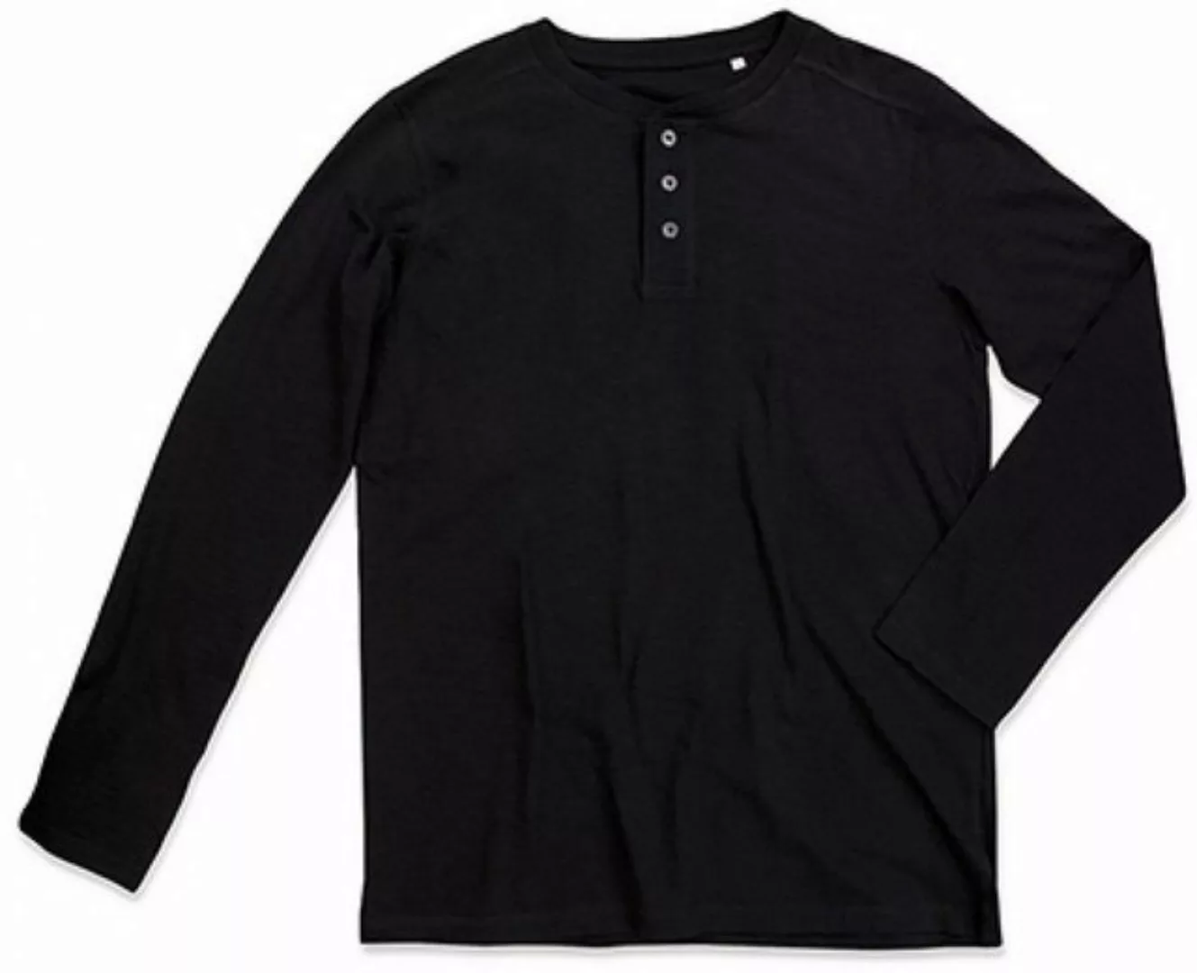 Stedman Langarmshirt Herren Shawn Long Sleeve Henley T-shirt / Waschbar bei günstig online kaufen