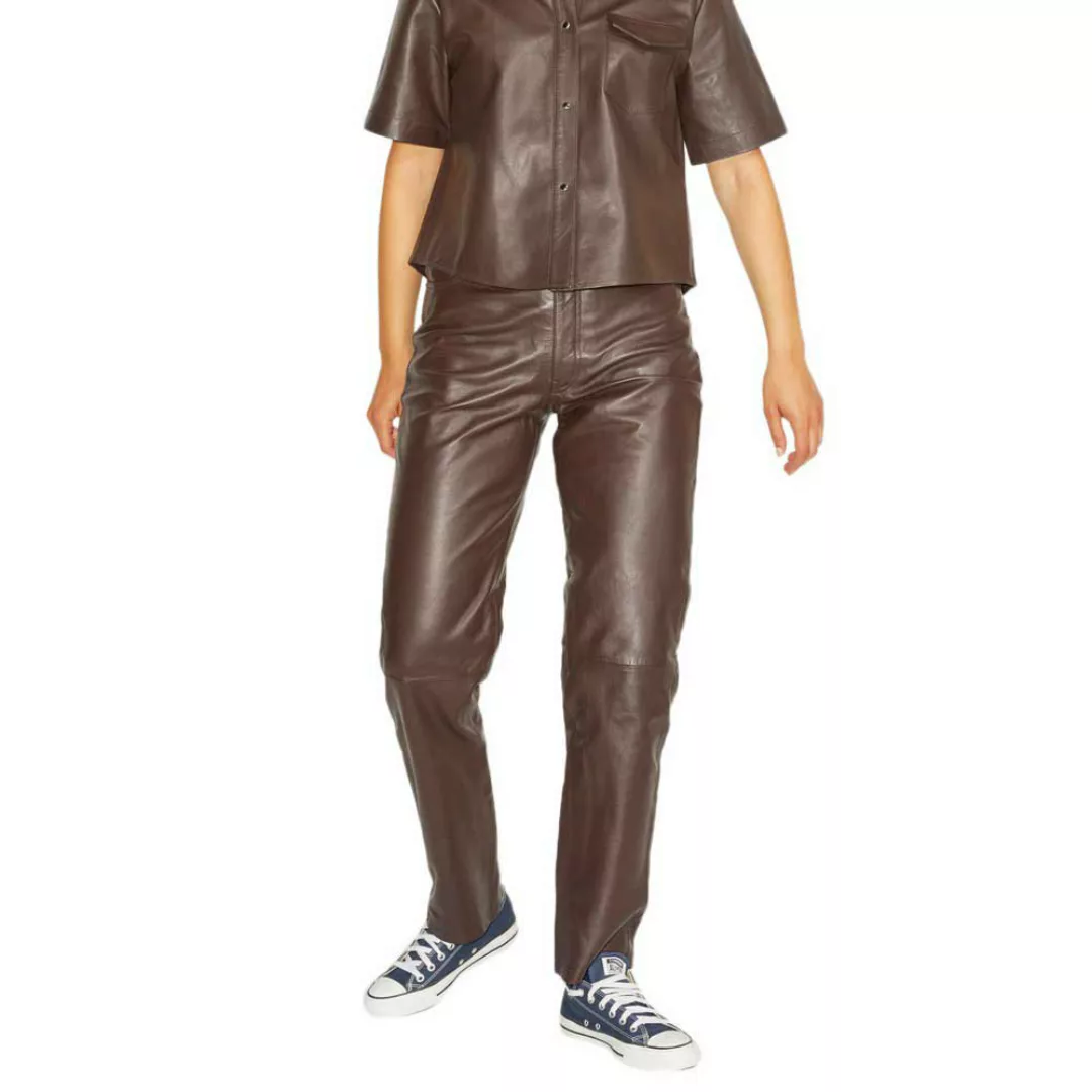 Jjxx Grace Straight Leather Hosen Mit Hoher Taille L Demitasse günstig online kaufen