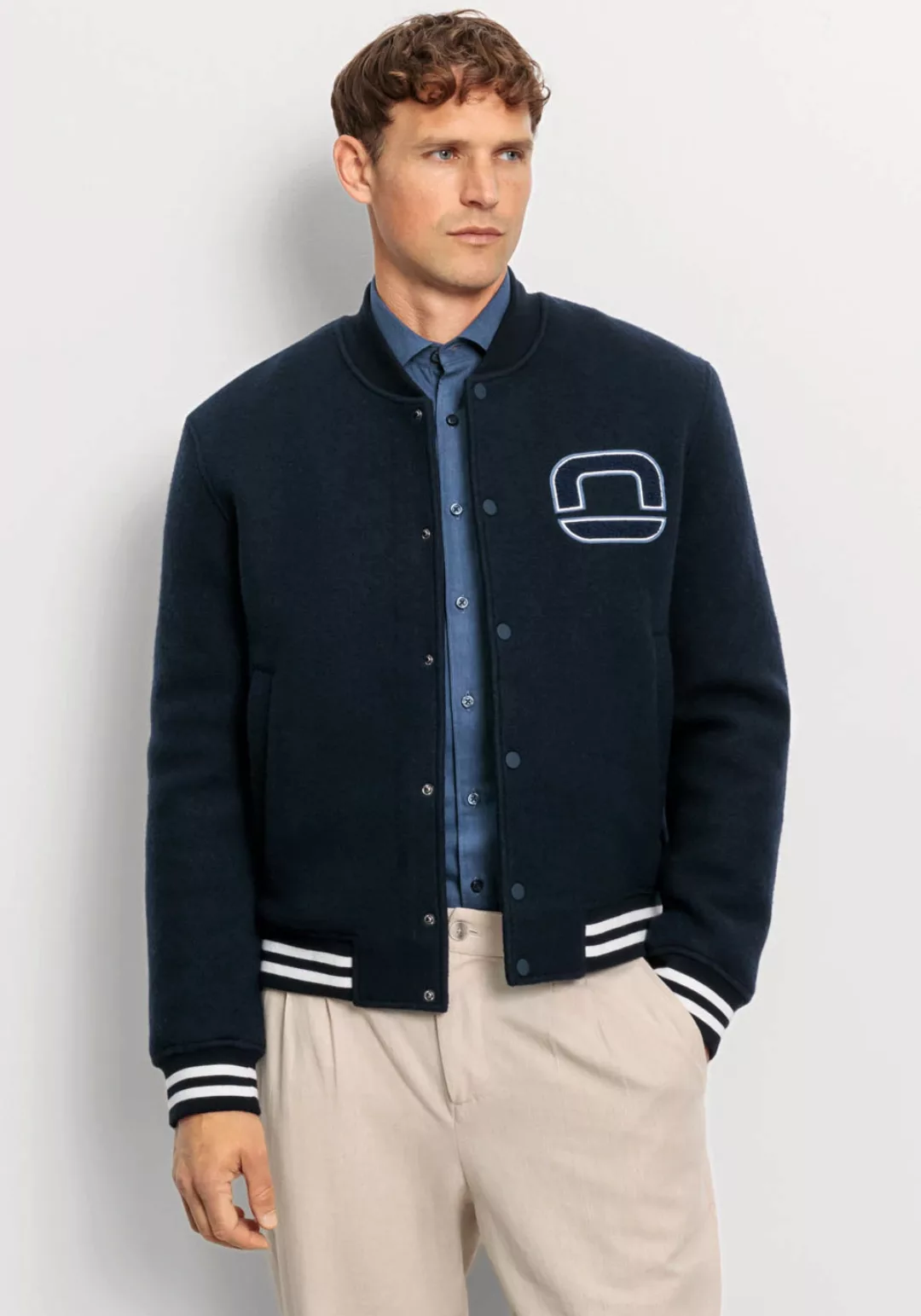 OLYMP Collegejacke "OLYMP Wirk Casual", im angesagten Preppy-Look günstig online kaufen