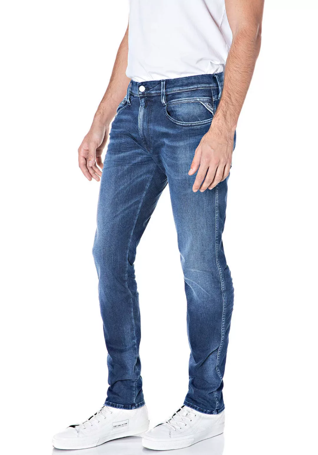 Replay Slim-fit-Jeans ANBASS HYPERFLEX BIO günstig online kaufen